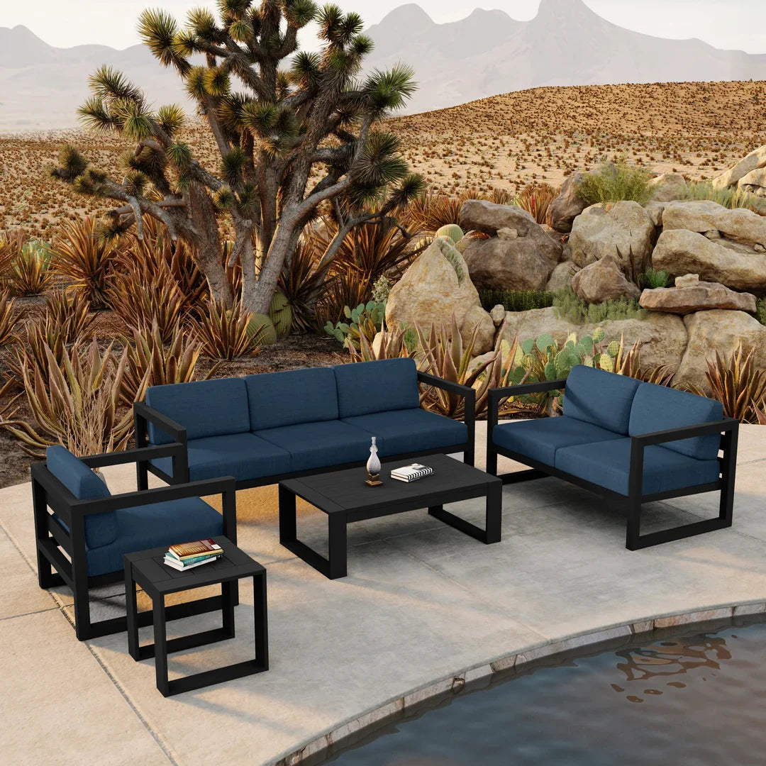 Avion 5 Piece Aluminum Sofa Set