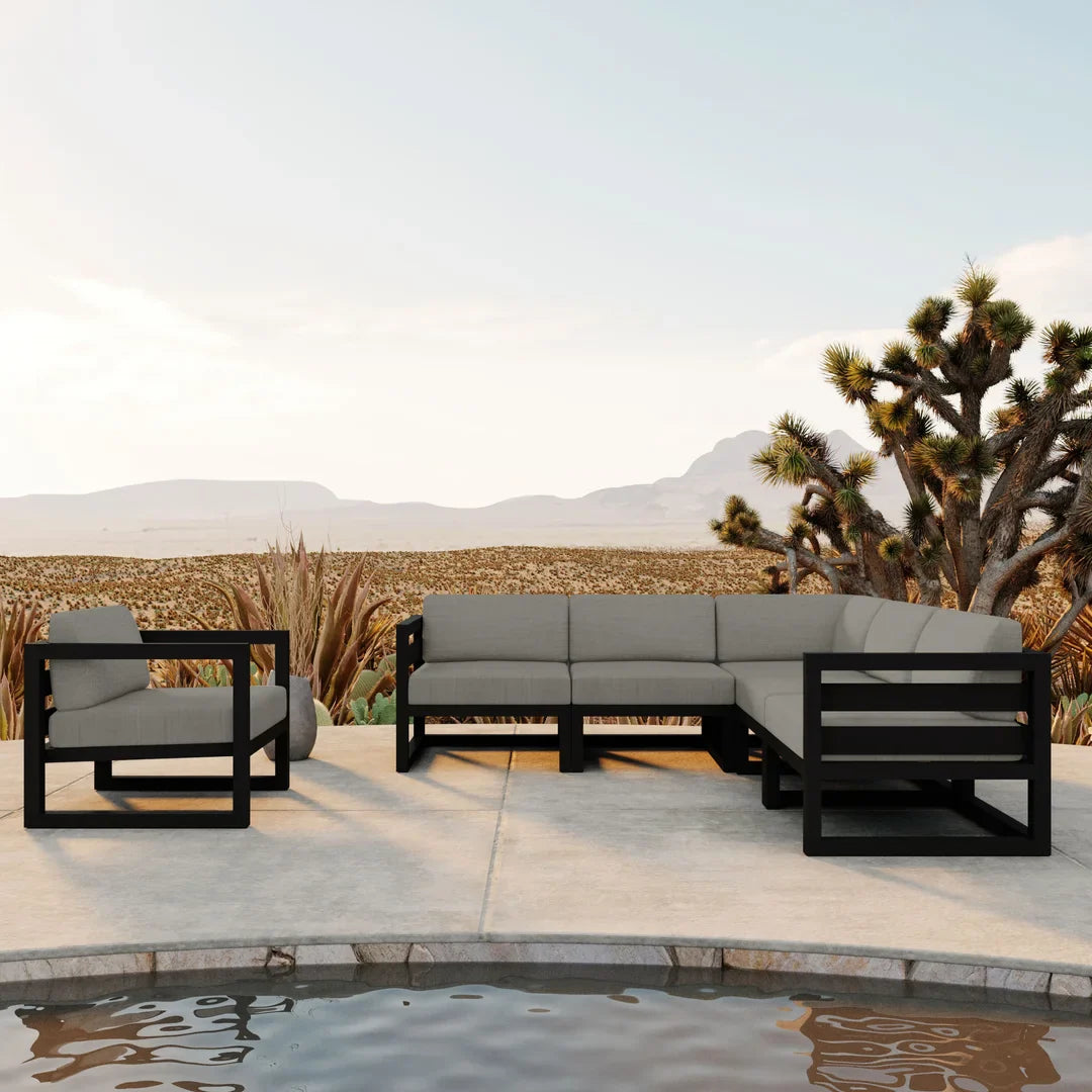 Avion 6 Piece Aluminum Sectional Set