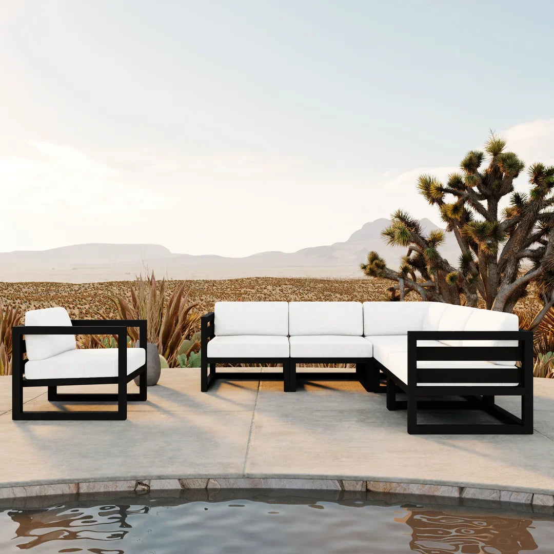 Avion 6 Piece Aluminum Sectional Set