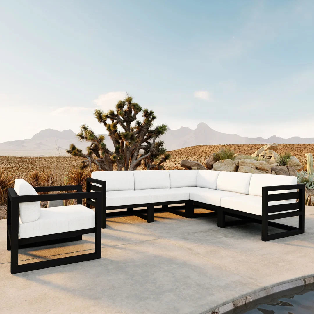 Avion 6 Piece Aluminum Sectional Set