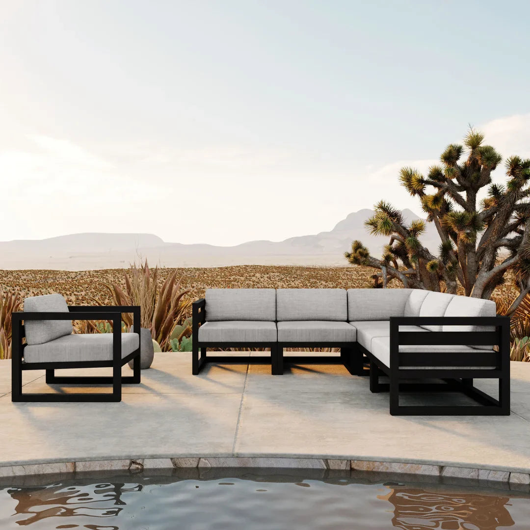 Avion 6 Piece Aluminum Sectional Set