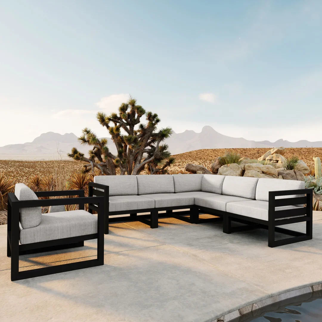 Avion 6 Piece Aluminum Sectional Set