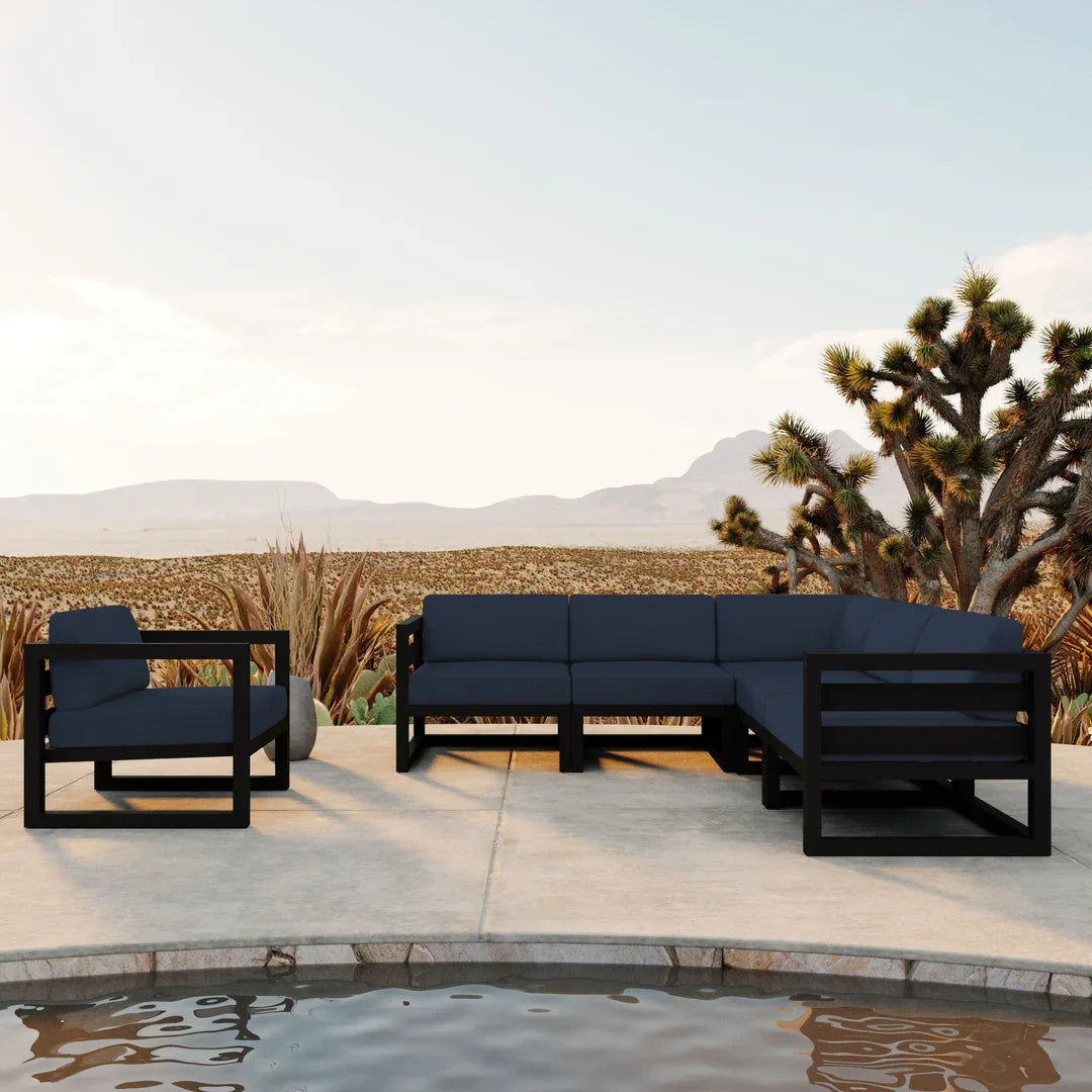 Avion 6 Piece Aluminum Sectional Set