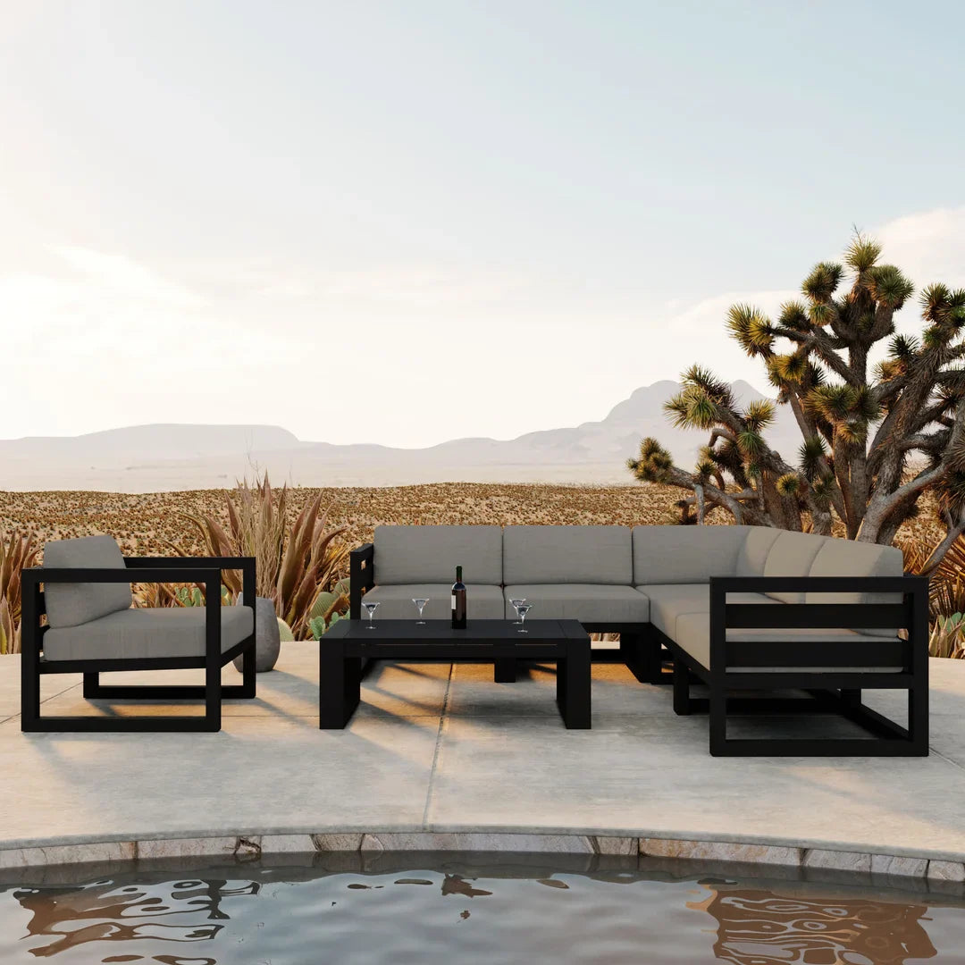 Avion 7 Piece Aluminum Sectional Set