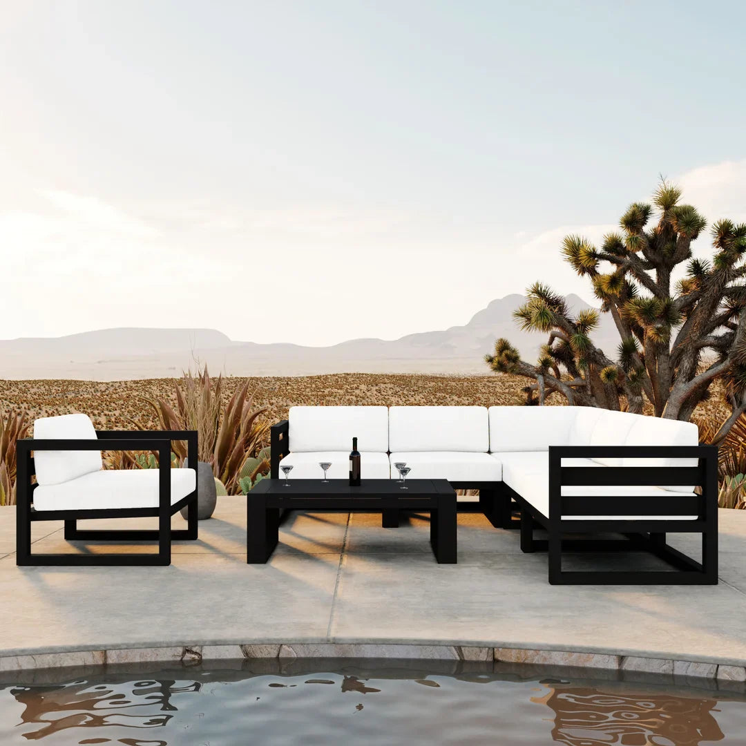 Avion 7 Piece Aluminum Sectional Set