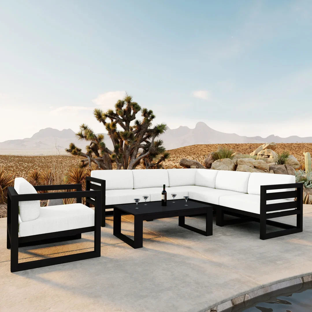 Avion 7 Piece Aluminum Sectional Set