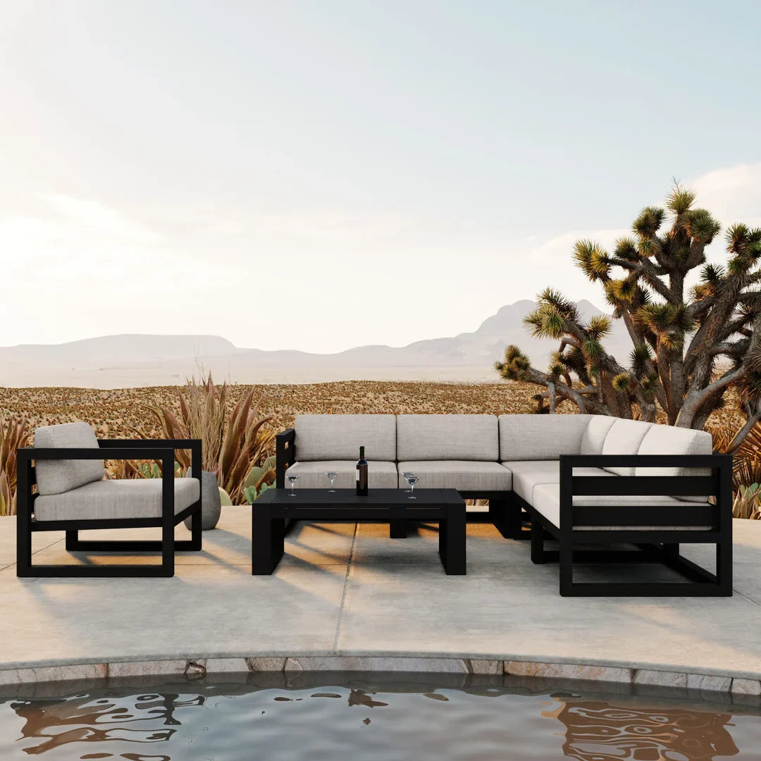 Avion 7 Piece Aluminum Sectional Set