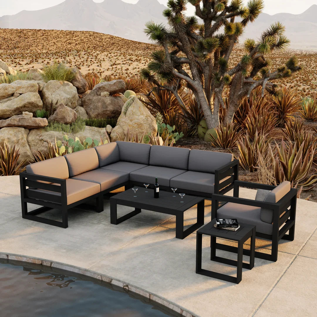 Avion 8 Piece Aluminum Sectional Set