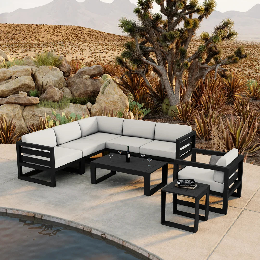 Avion 8 Piece Aluminum Sectional Set