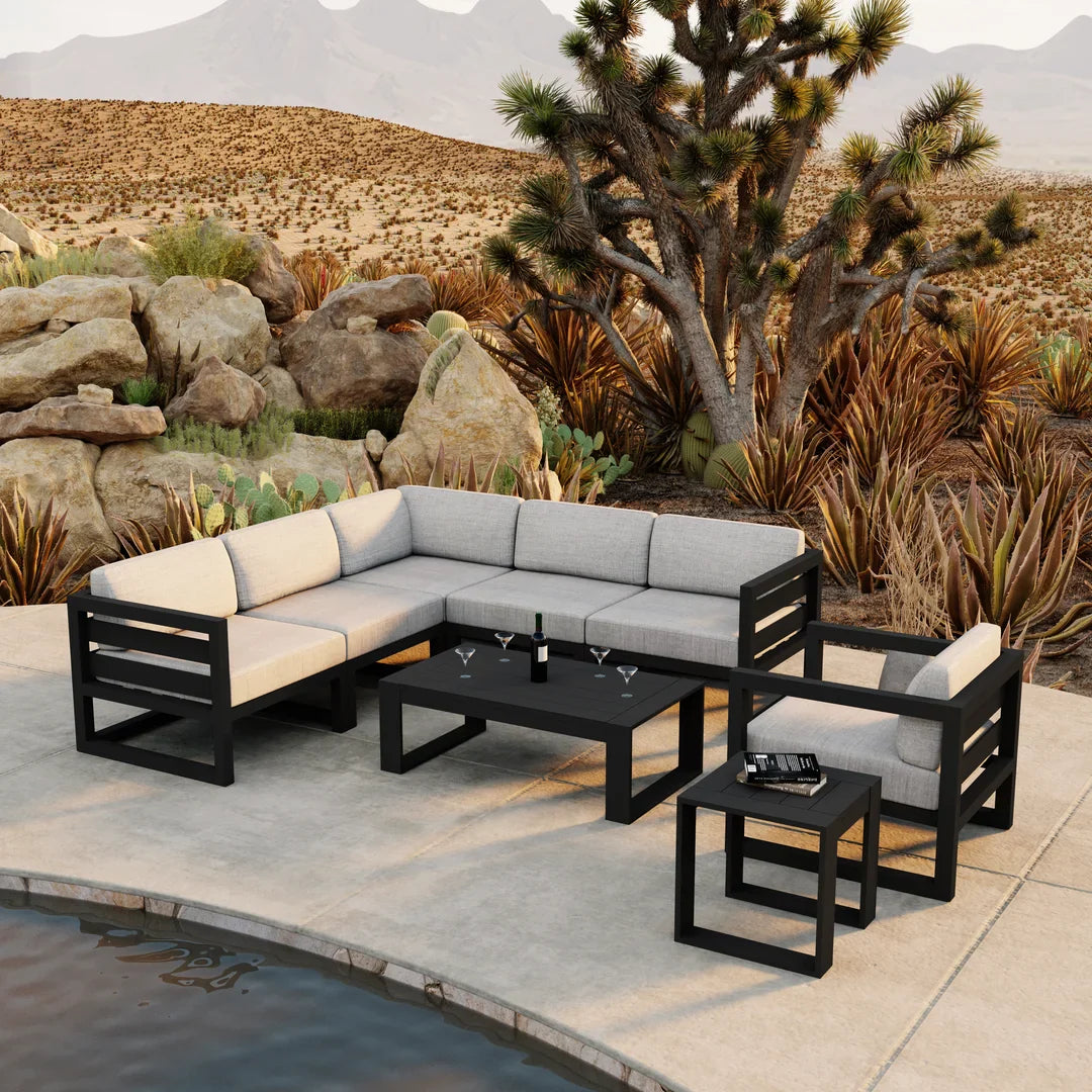 Avion 8 Piece Aluminum Sectional Set