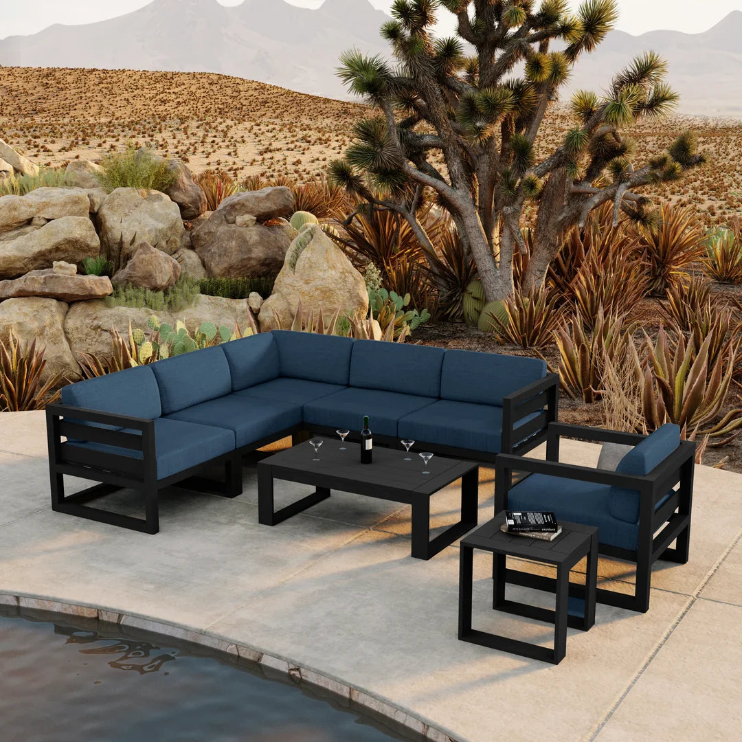 Avion 8 Piece Aluminum Sectional Set