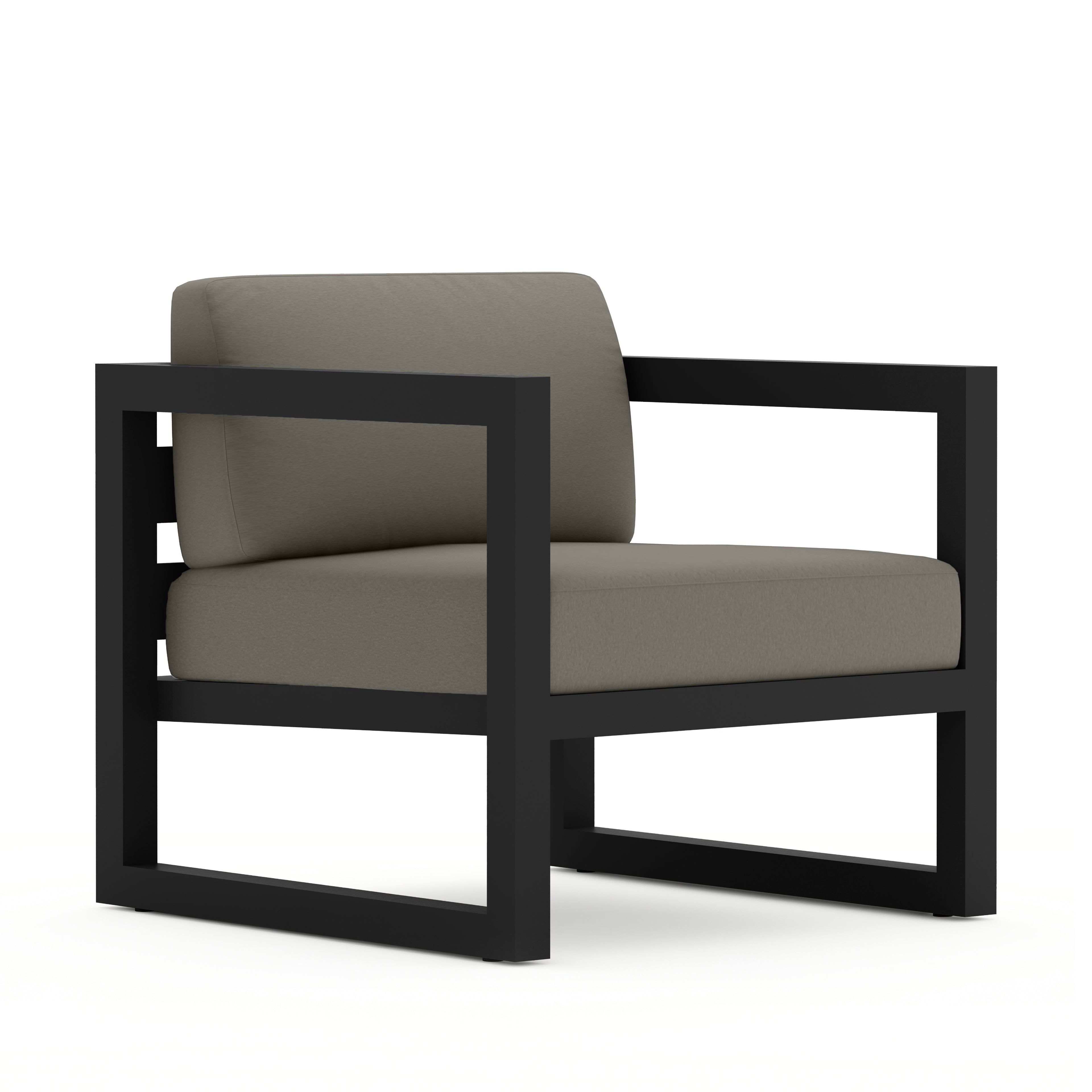 Avion Club Chair - Black - Canvas Charcoal