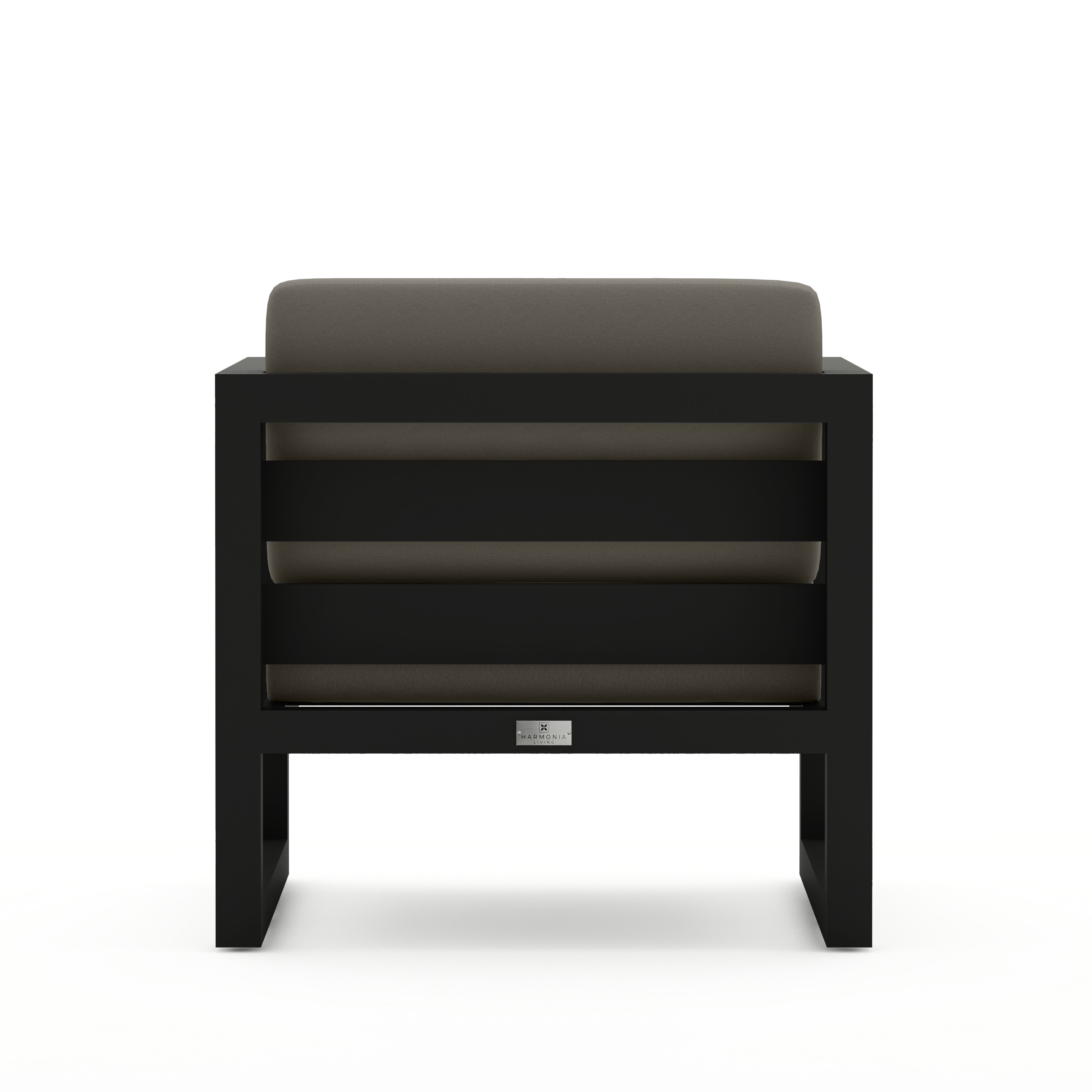 Avion Club Chair - Black - Canvas Charcoal