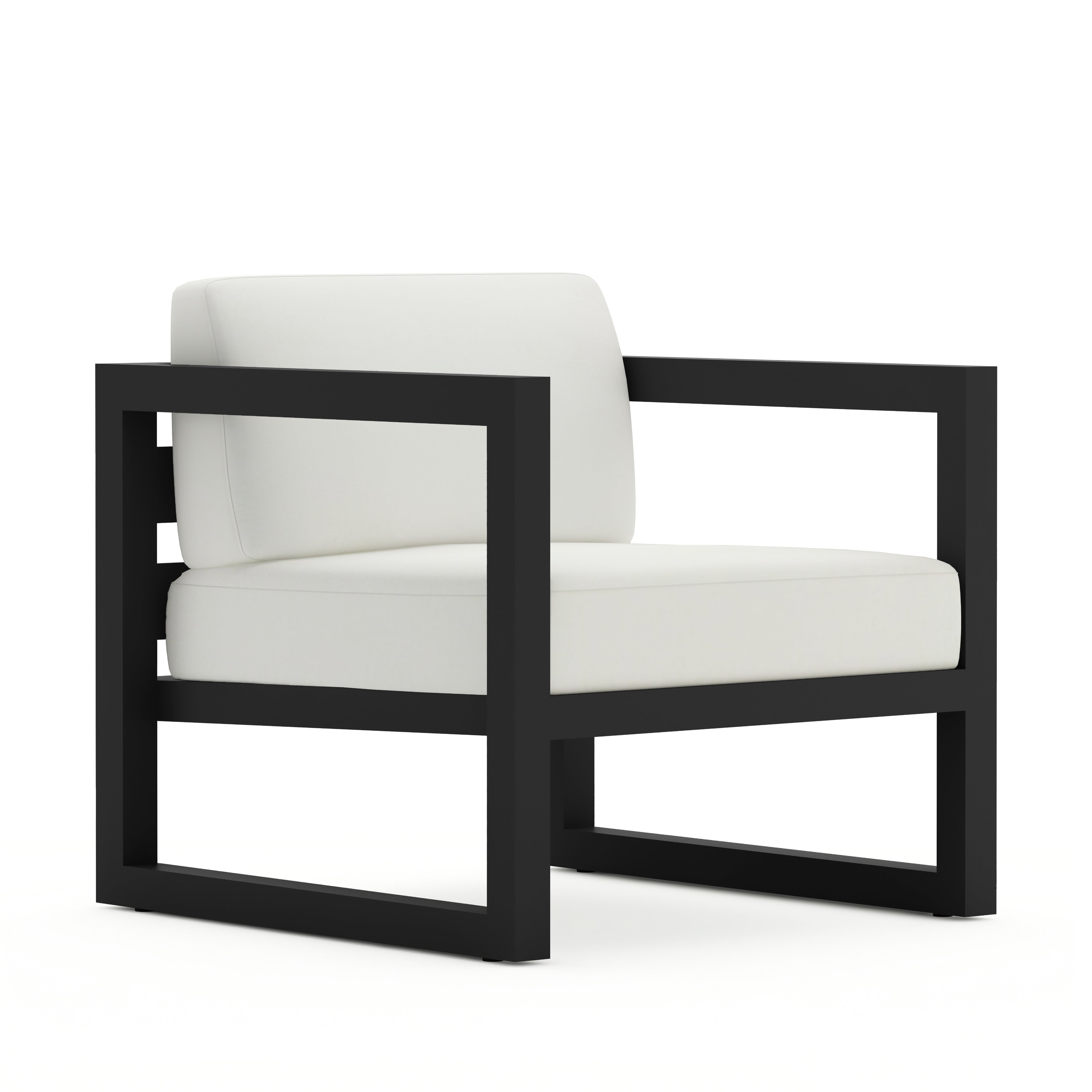 Avion Club Chair - Black - Canvas Natural