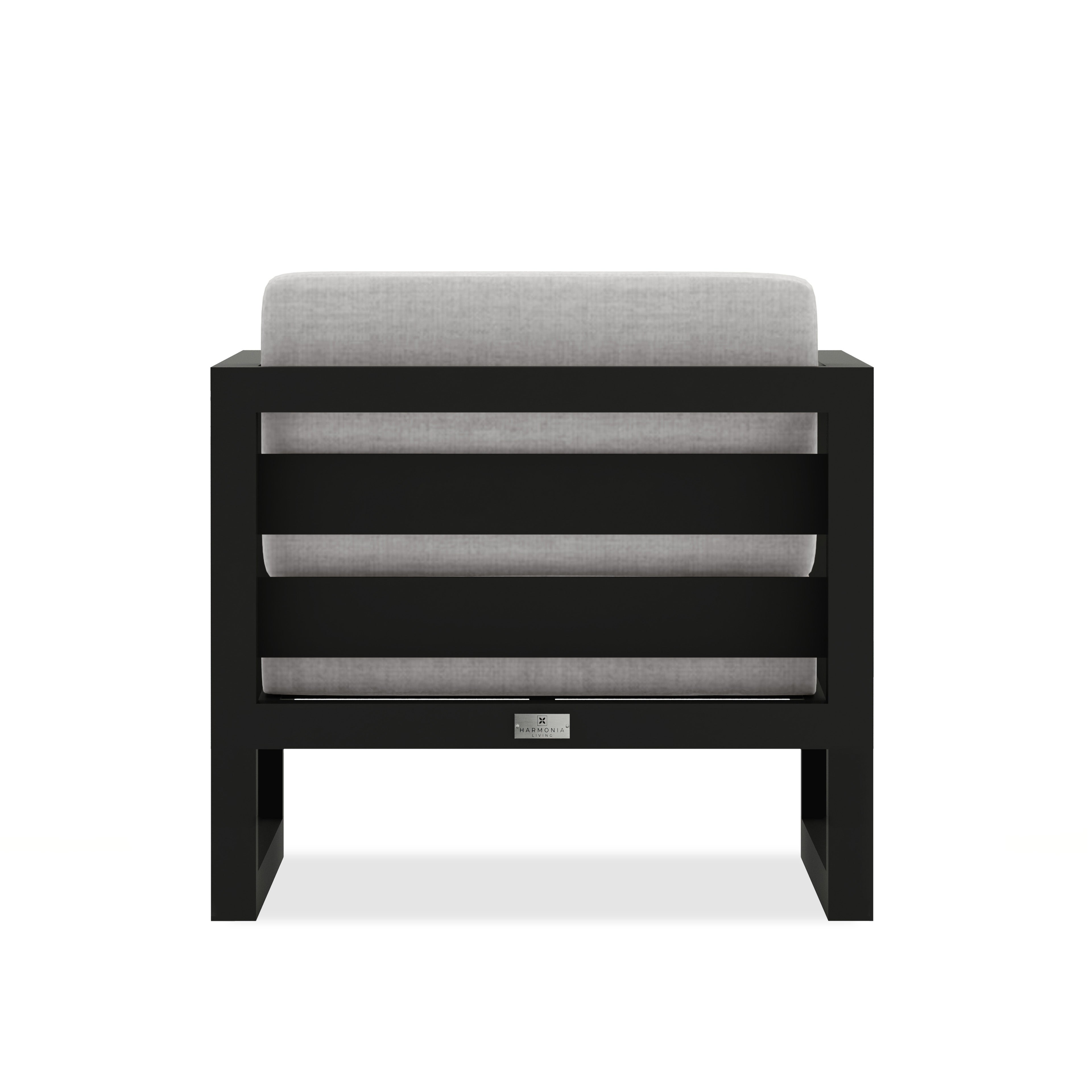 Avion Club Chair - Black - Cast Silver
