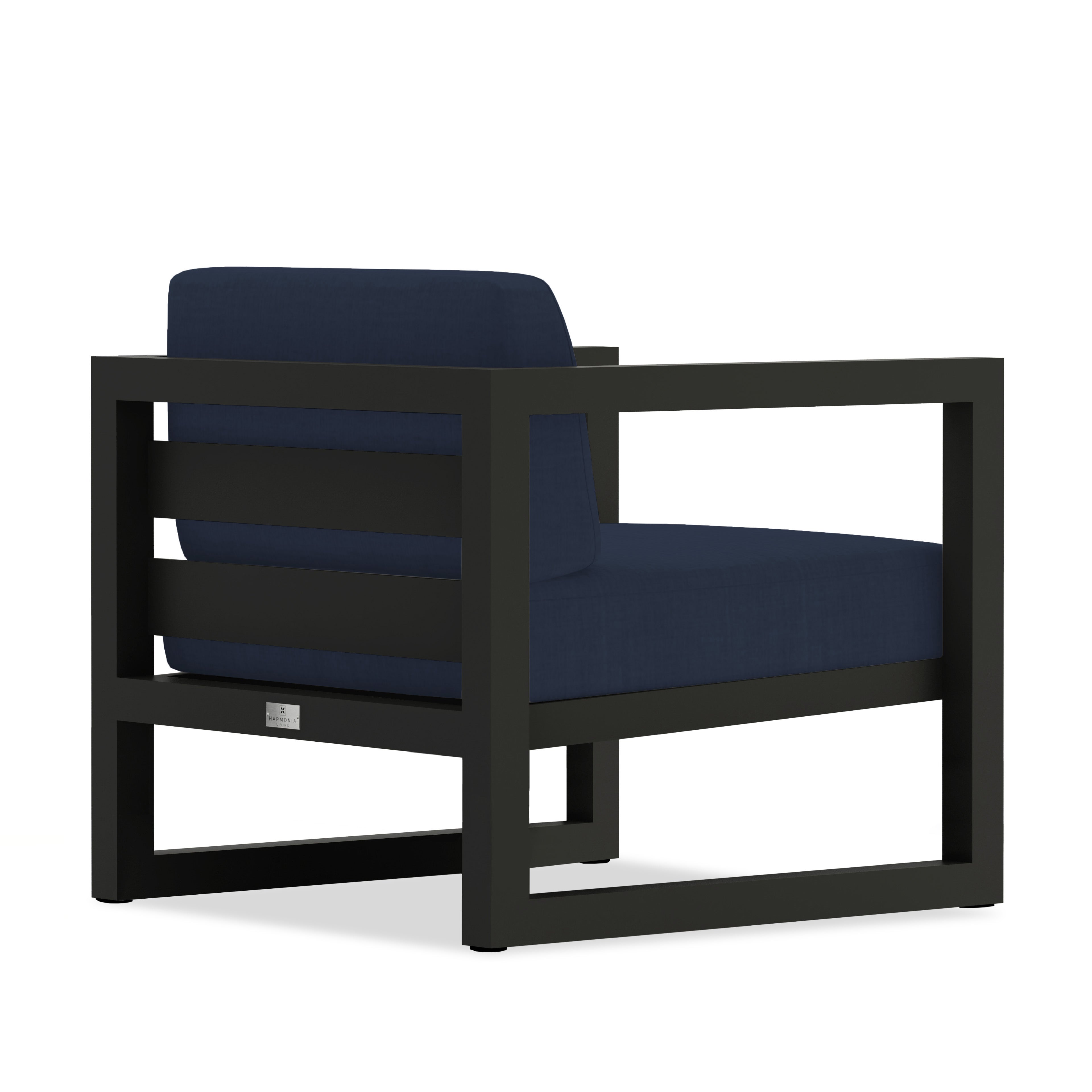 Avion Club Chair - Black - Spectrum Indigo