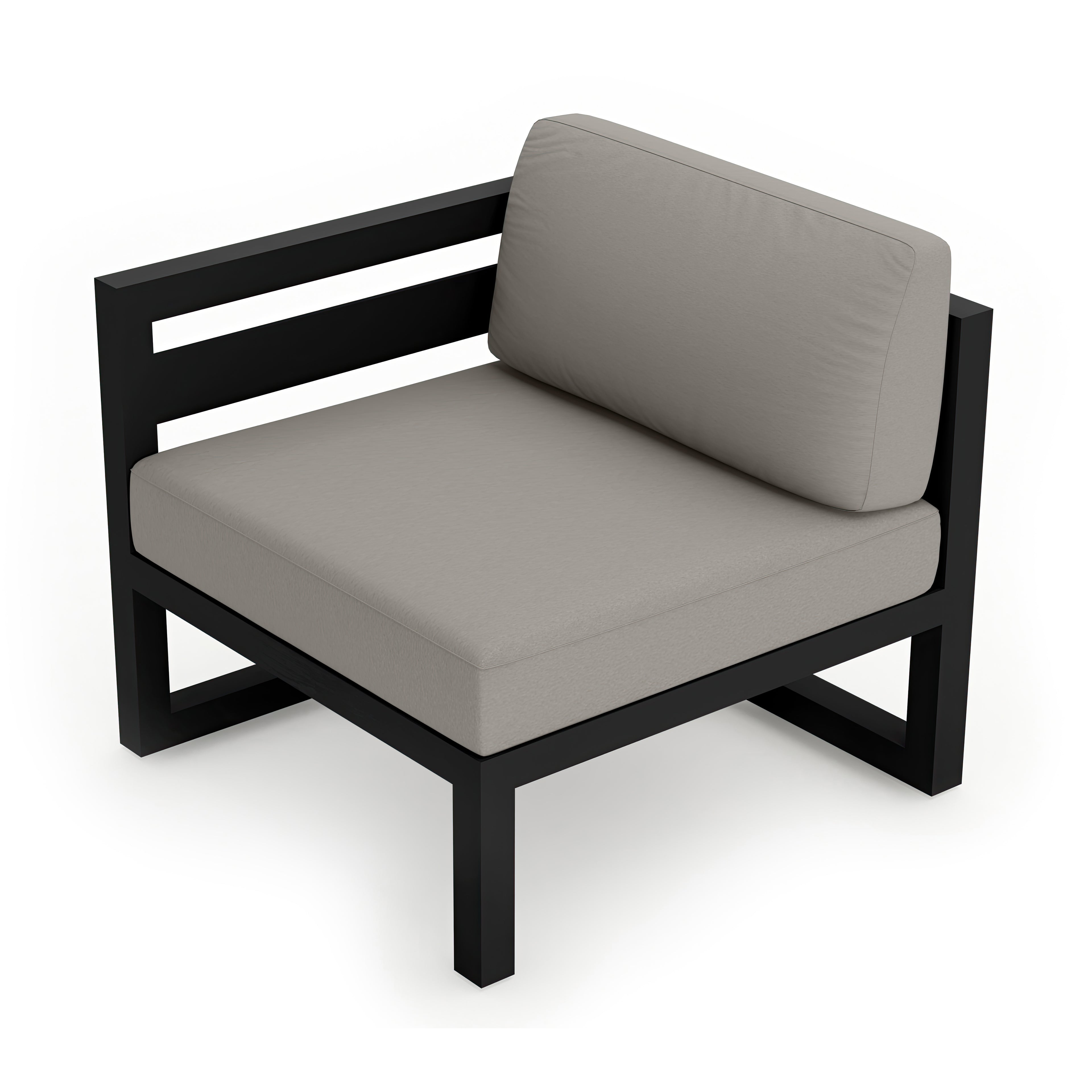 Avion Left Arm Section - Black - Canvas Charcoal