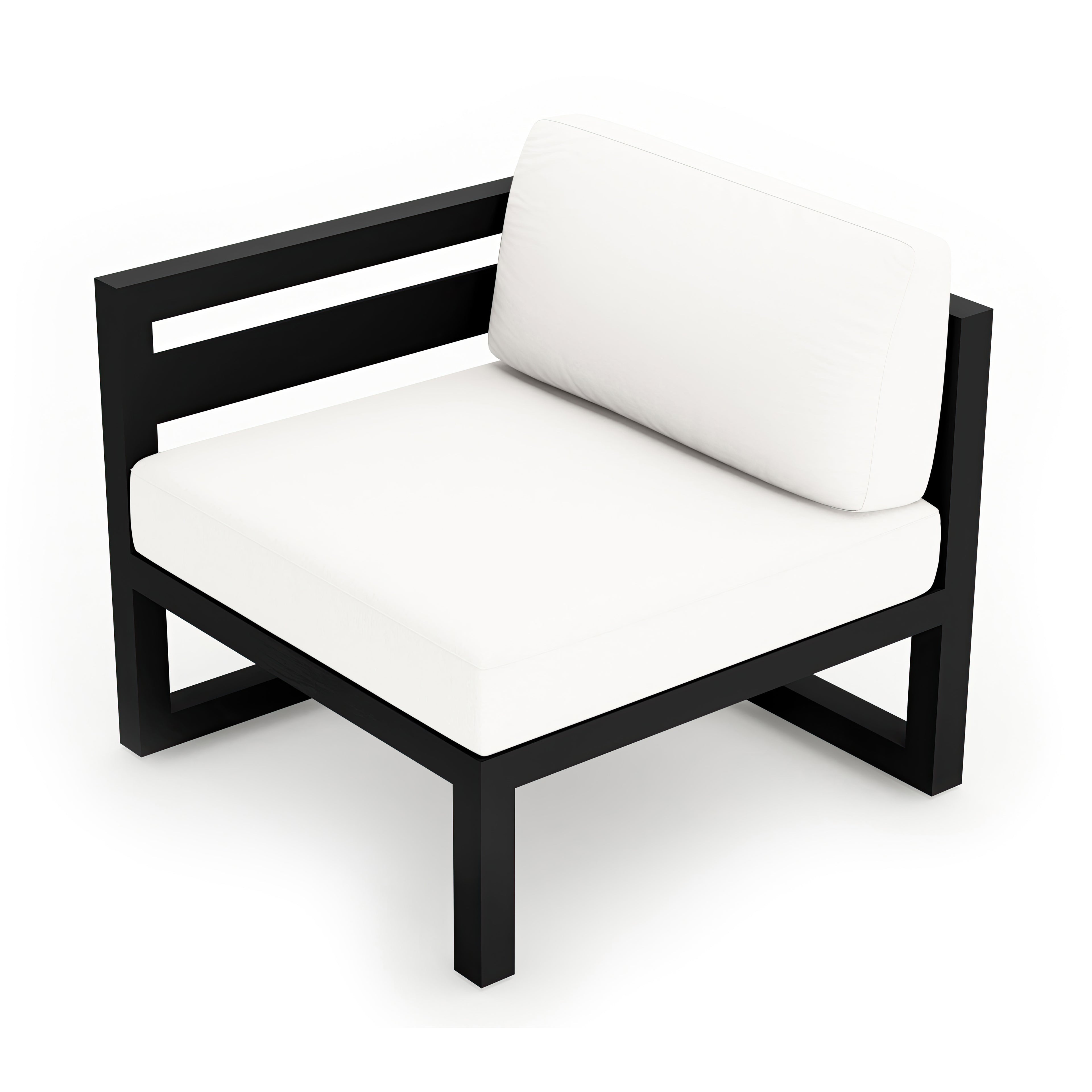 Avion Left Arm Section - Black - Canvas Natural