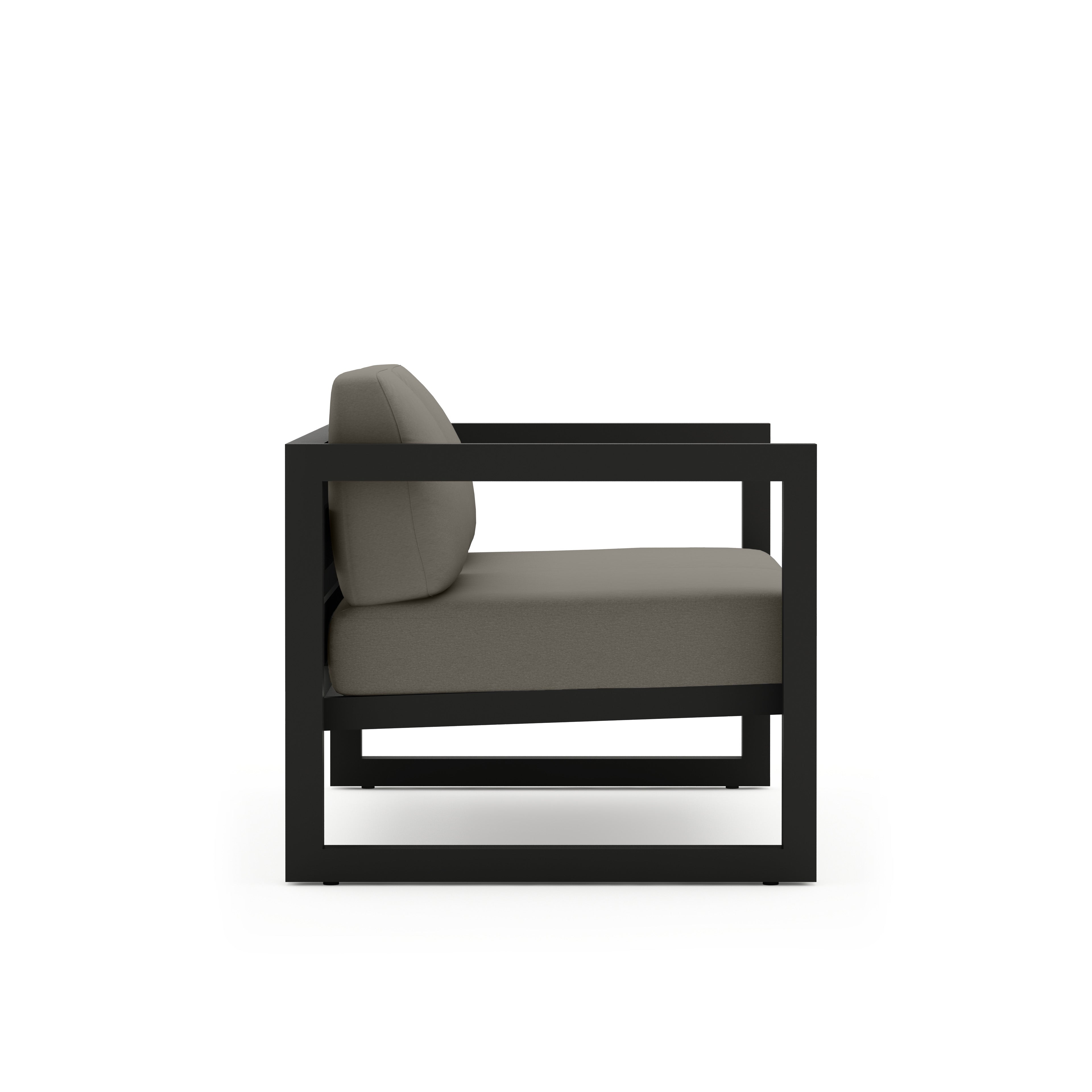 Avion Loveseat - Black - Canvas Charcoal