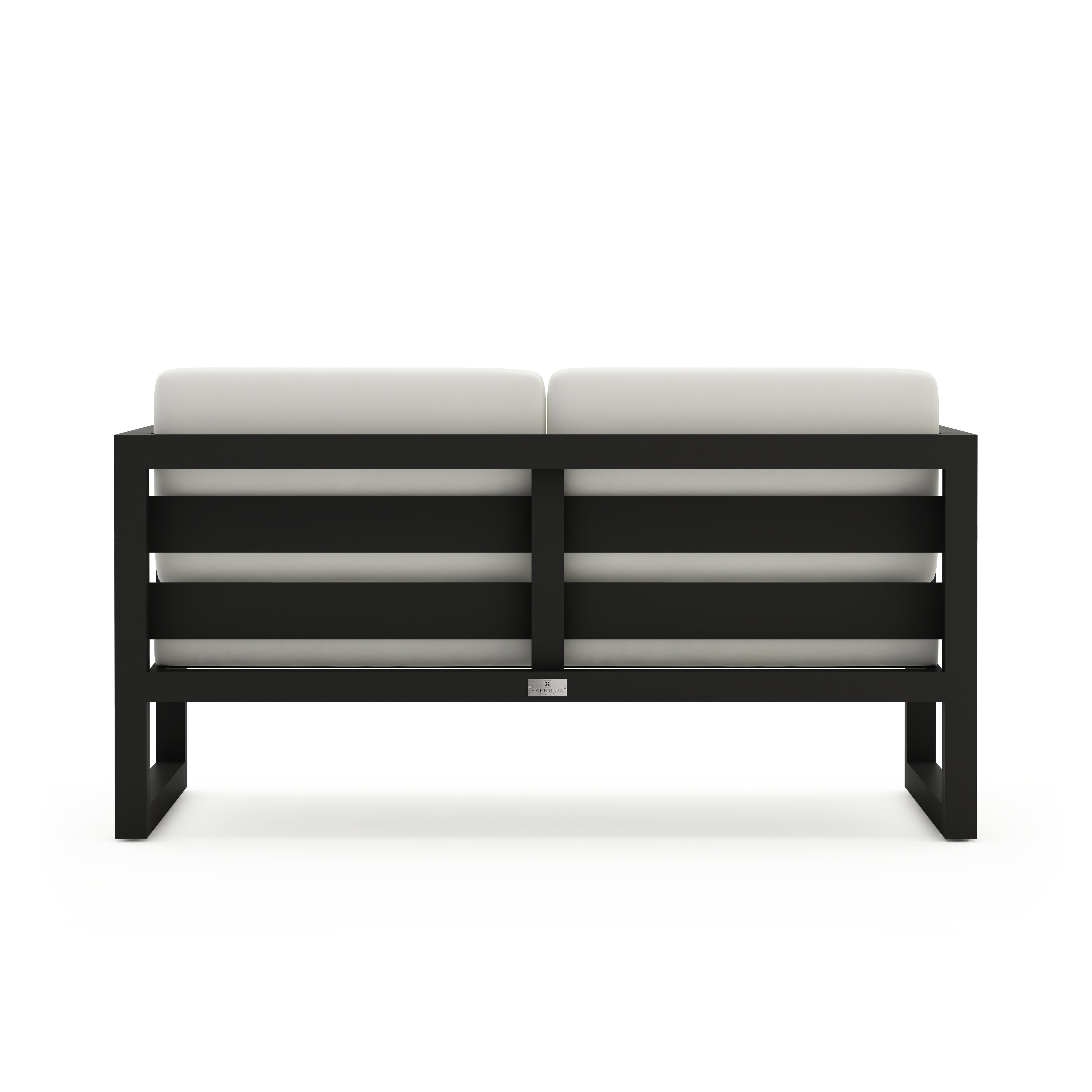 Avion Loveseat - Black - Canvas Natural