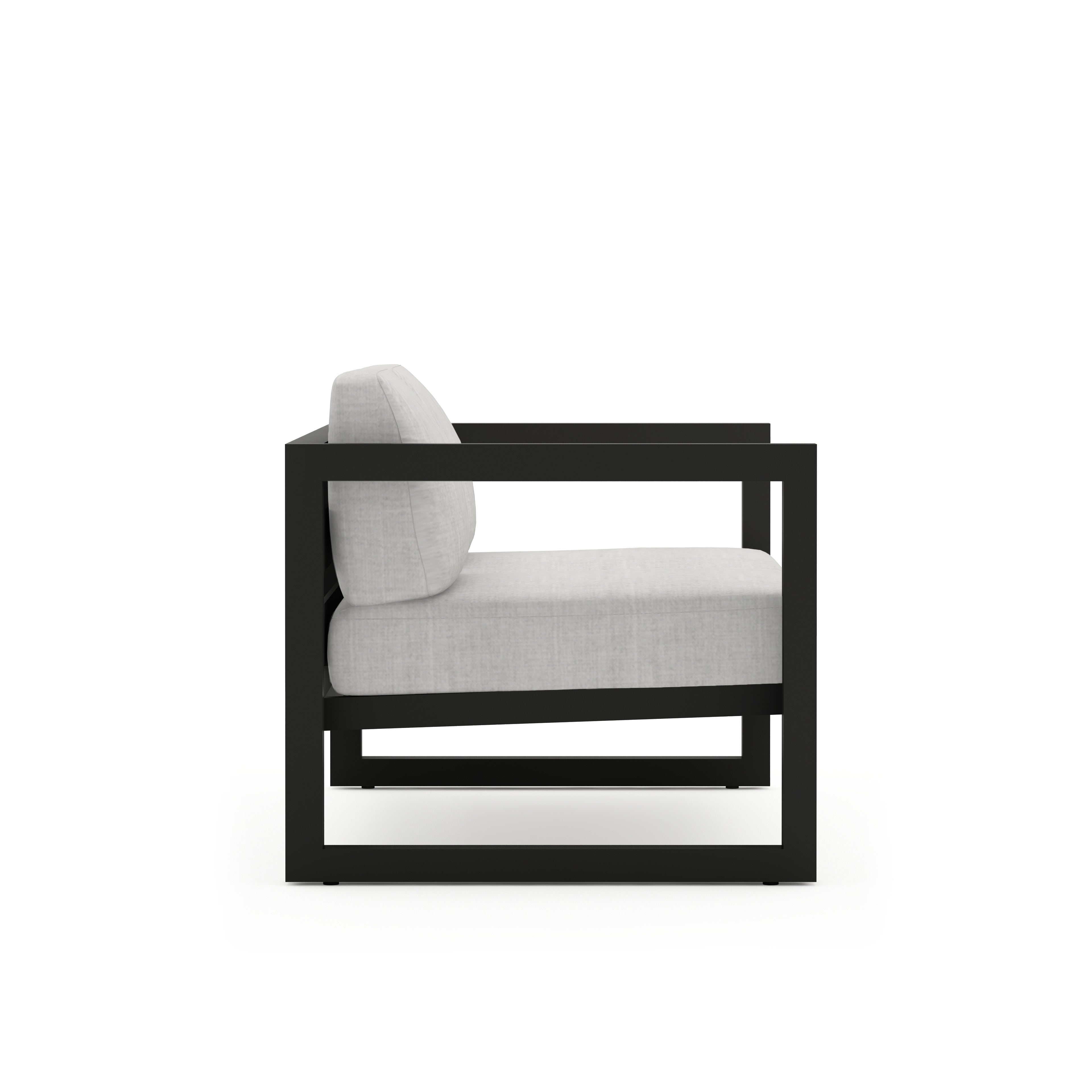 Avion Loveseat - Black - Cast Silver