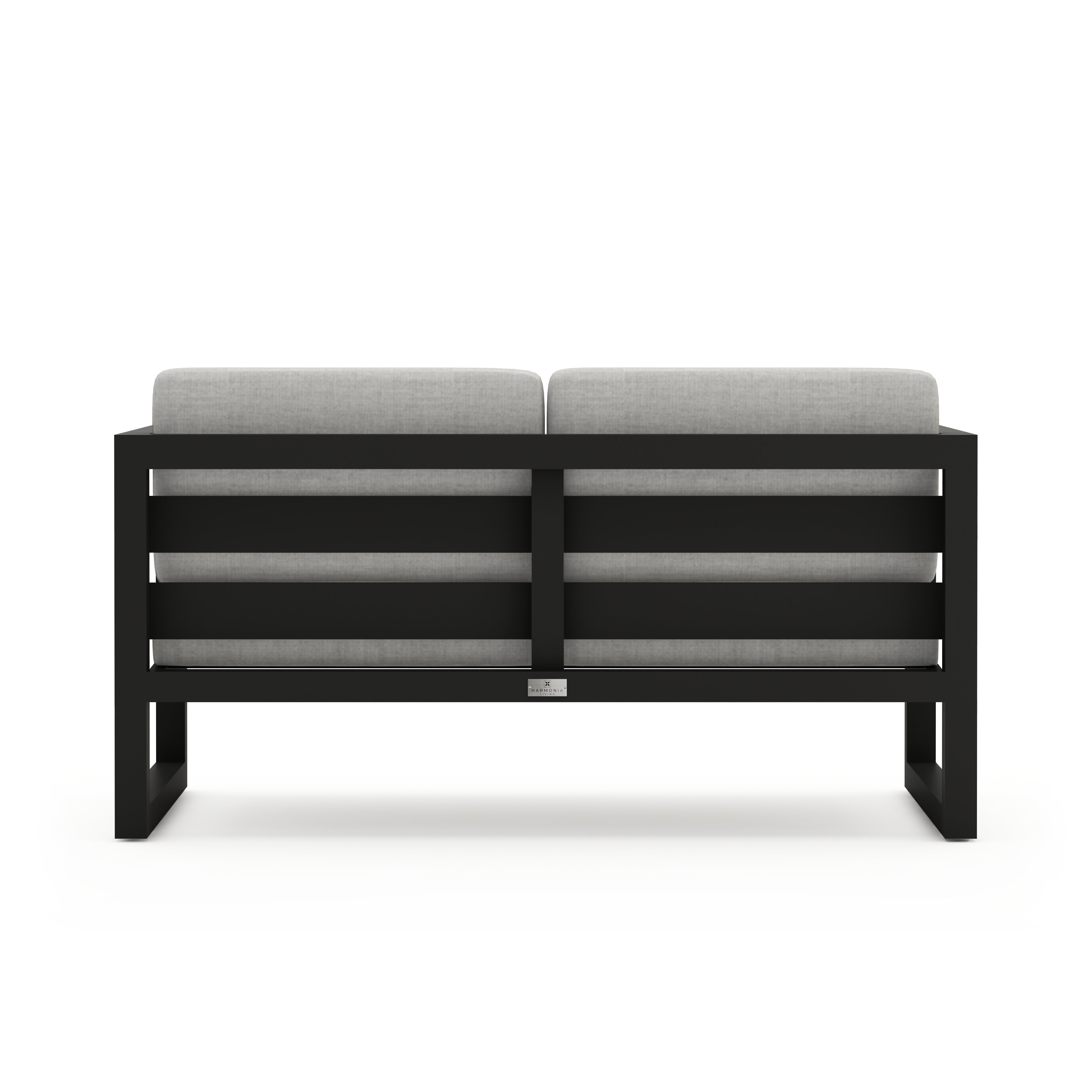 Avion Loveseat - Black - Cast Silver