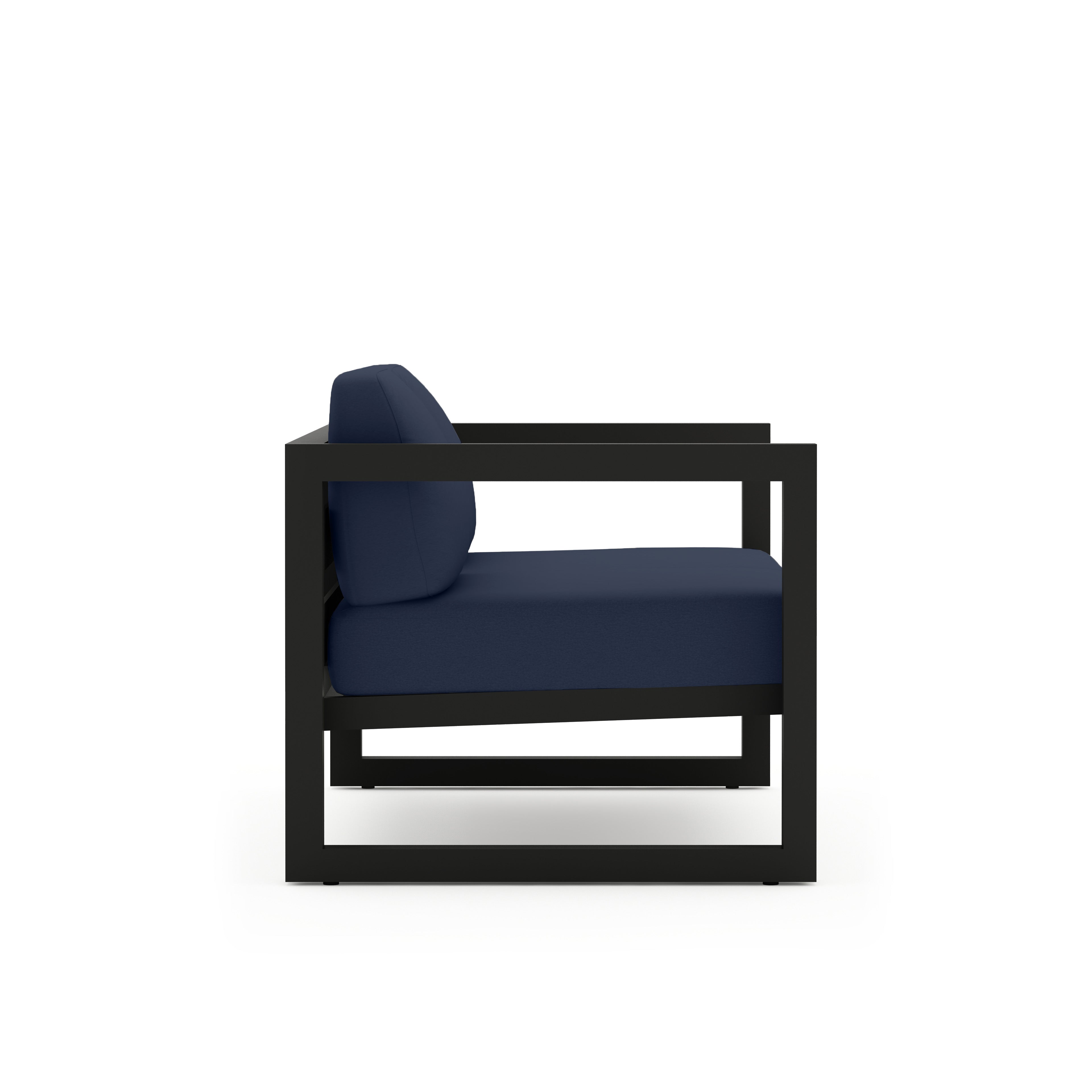 Avion Loveseat - Black - Spectrum Indigo