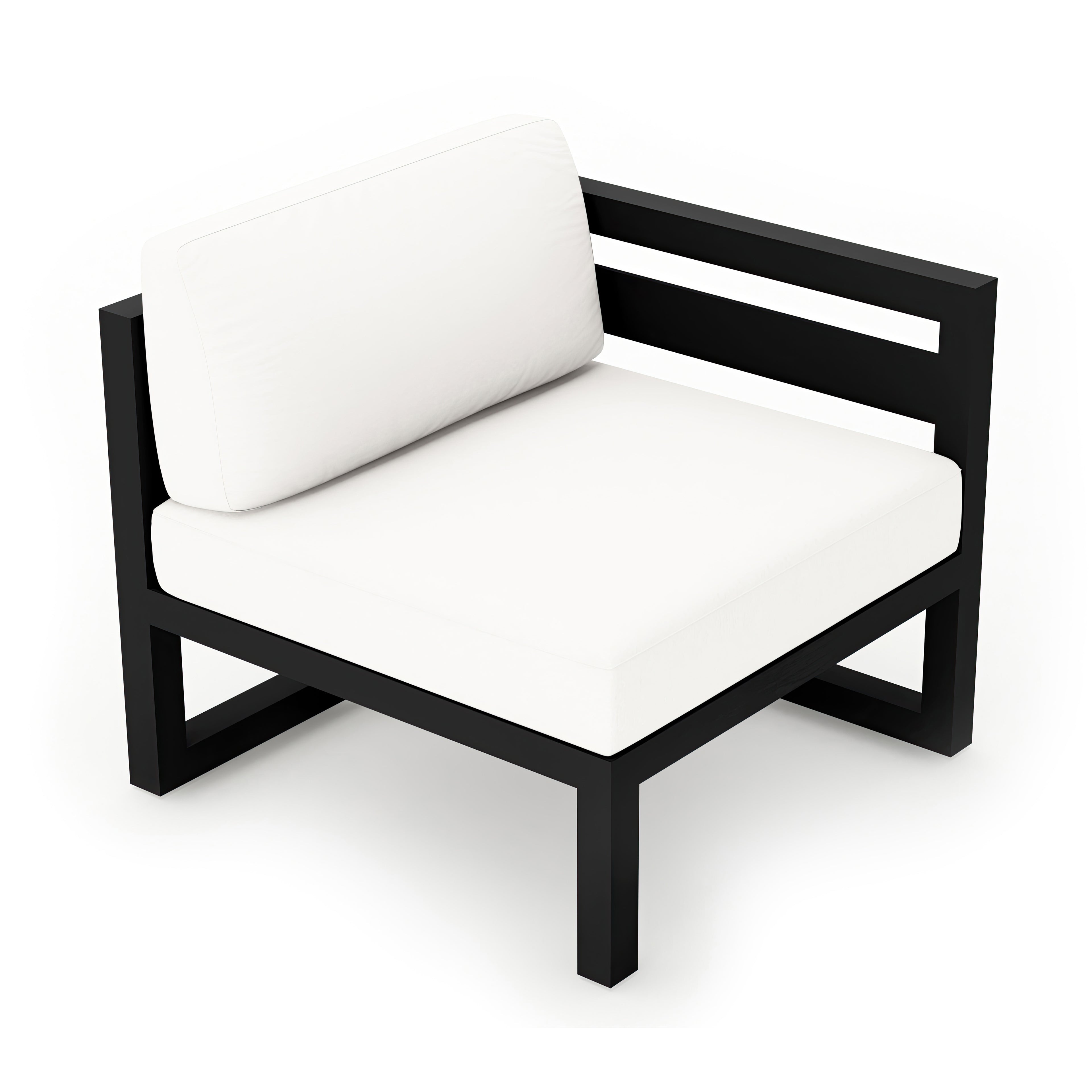 Avion Right Arm Section - Black - Canvas Natural