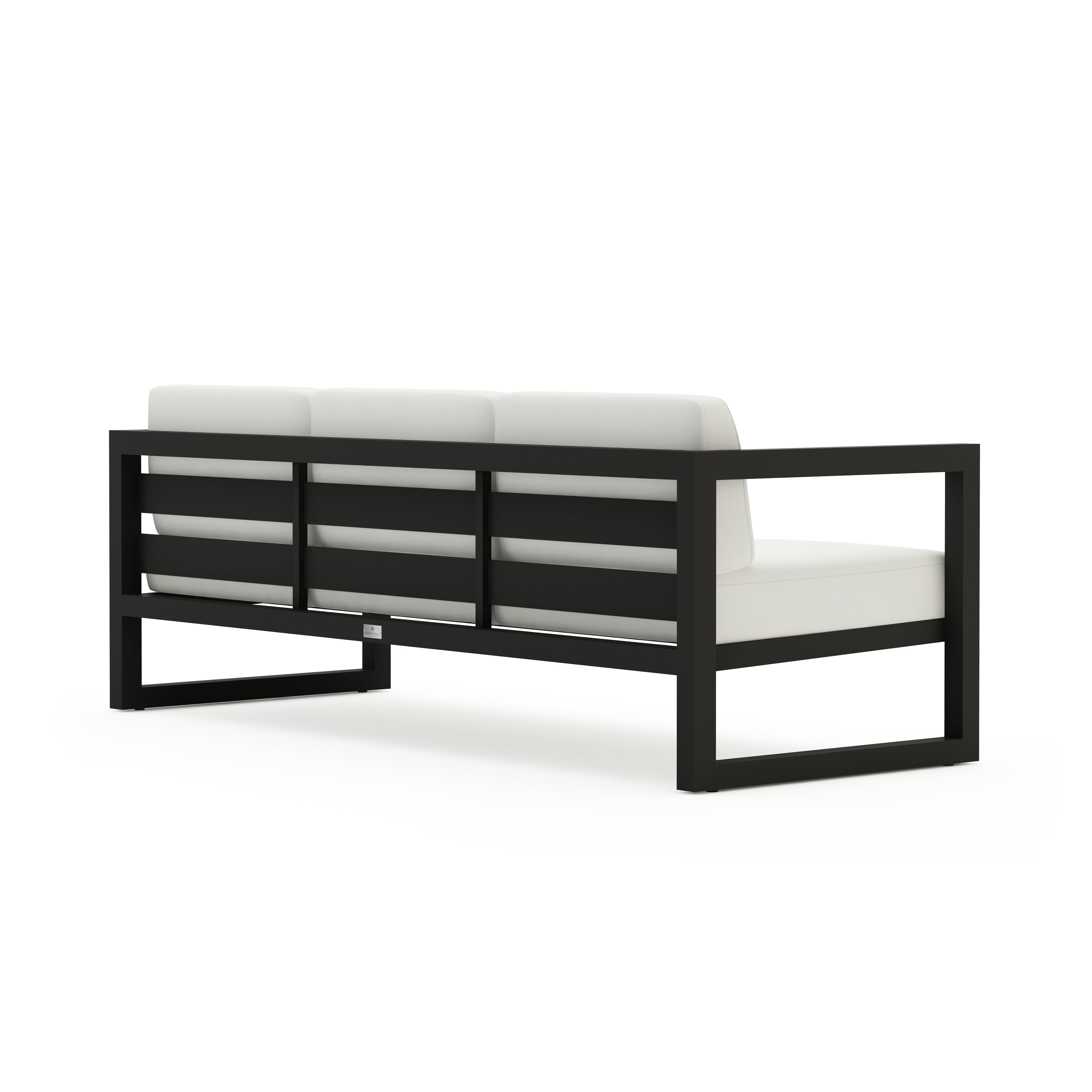 Avion Sofa - Black - Canvas Natural
