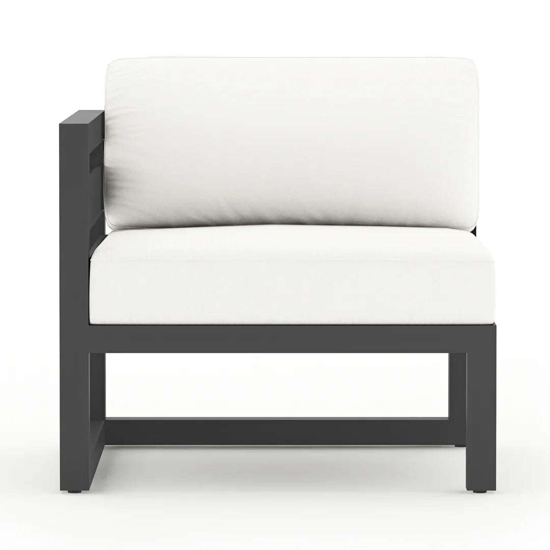 Avion 4 Piece Aluminum Sectional Set - Slate - Canvas Natural