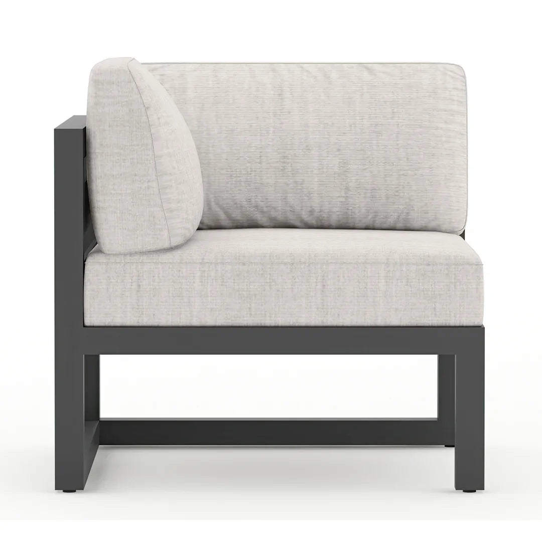 Avion 4 Piece Aluminum Sectional Set - Slate - Cast Silver