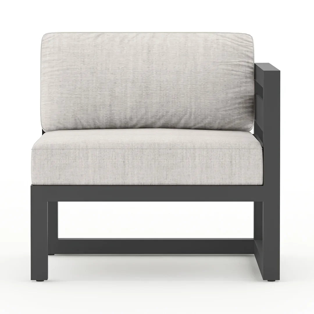 Avion 4 Piece Aluminum Sectional Set - Slate - Cast Silver