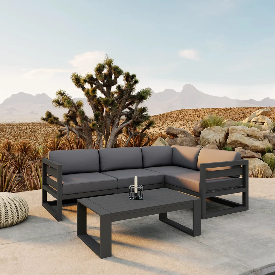 Avion 5 Piece Aluminum Sectional Set