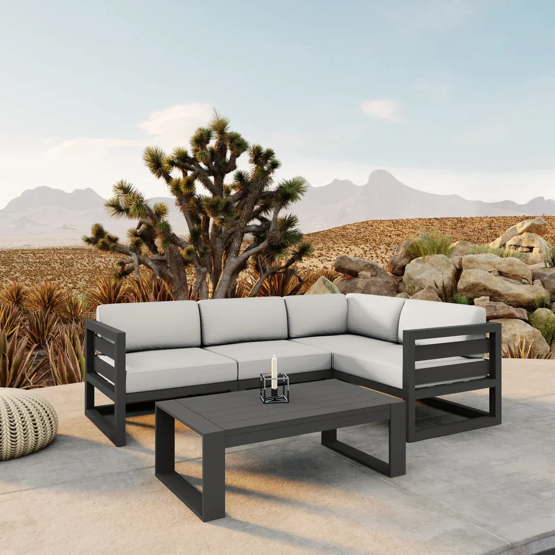 Avion 5 Piece Aluminum Sectional Set