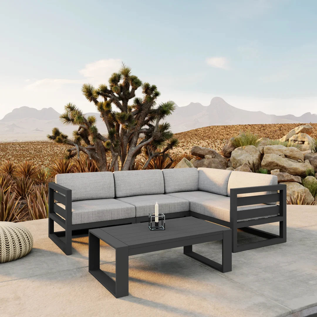 Avion 5 Piece Aluminum Sectional Set