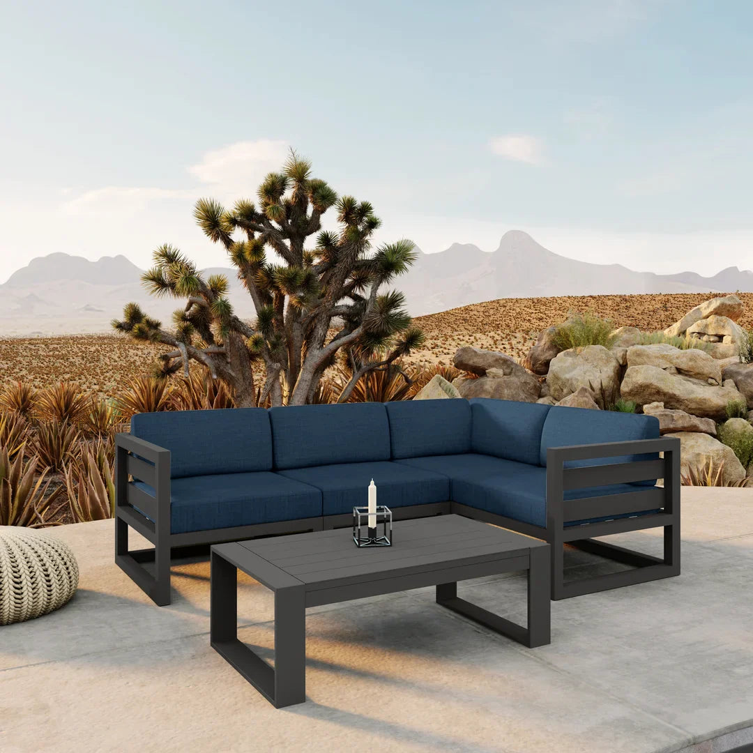 Avion 5 Piece Aluminum Sectional Set