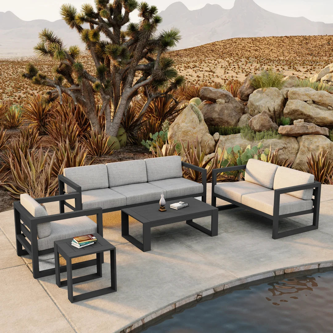 Avion 5 Piece Aluminum Sofa Set