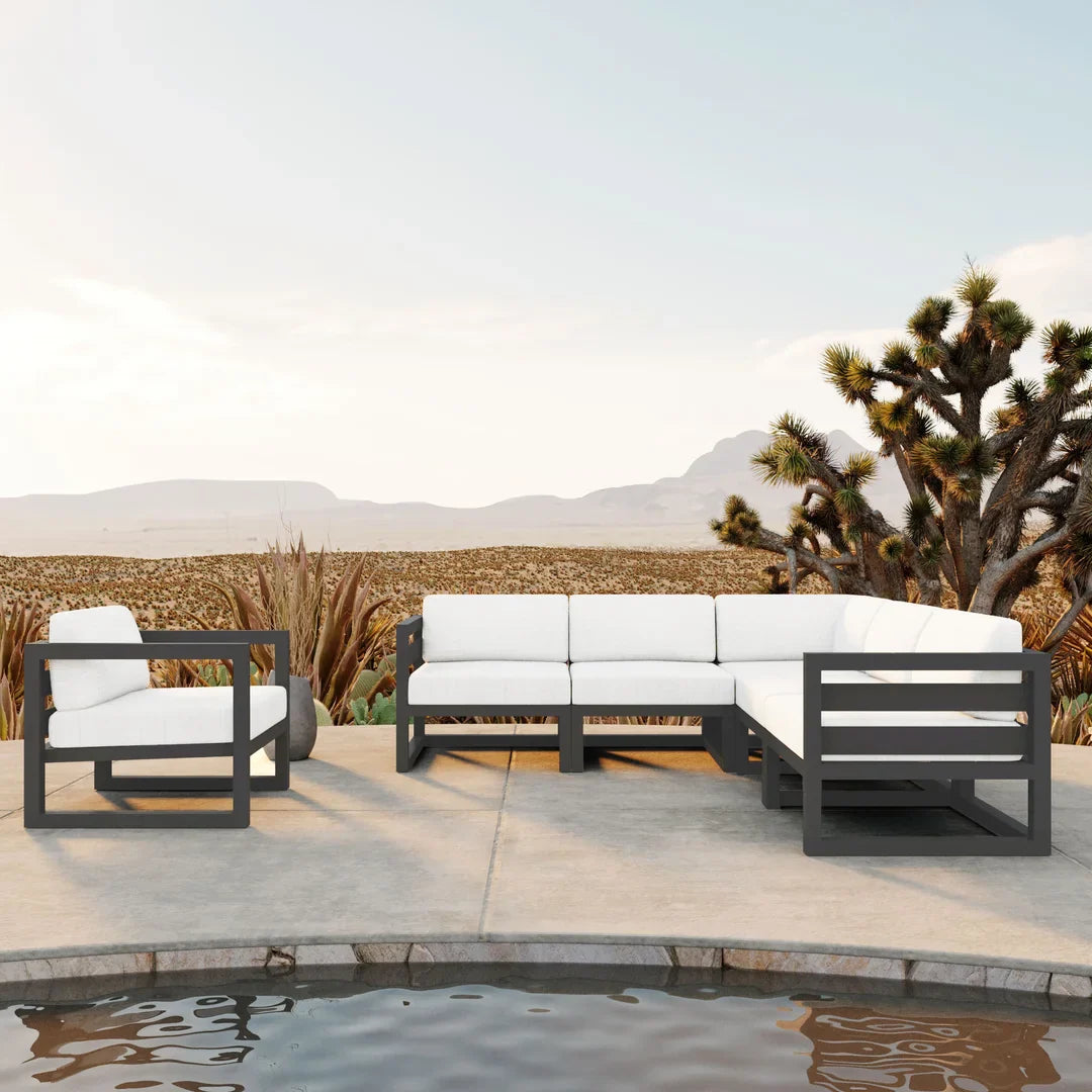 Avion 6 Piece Aluminum Sectional Set