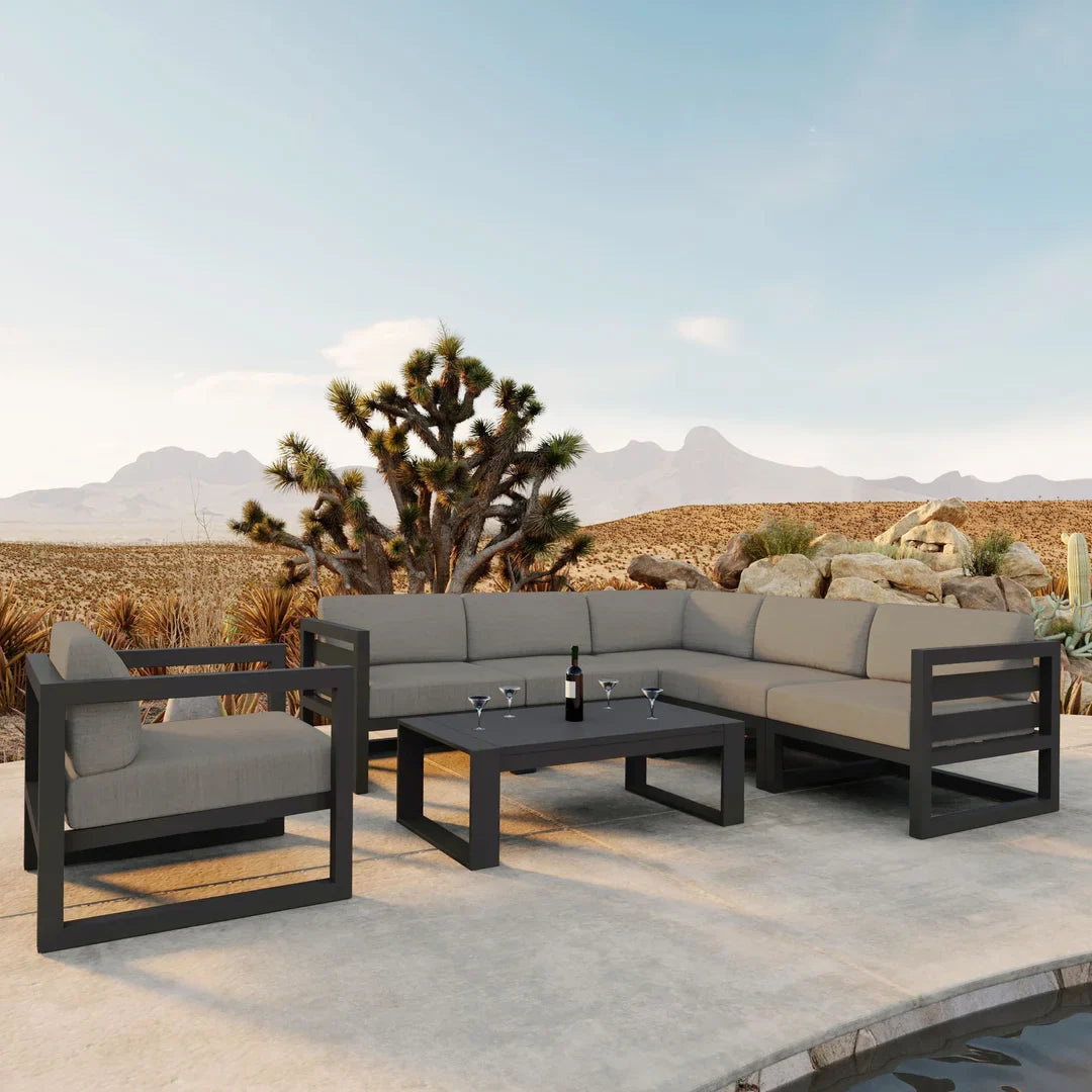 Avion 7 Piece Aluminum Sectional Set
