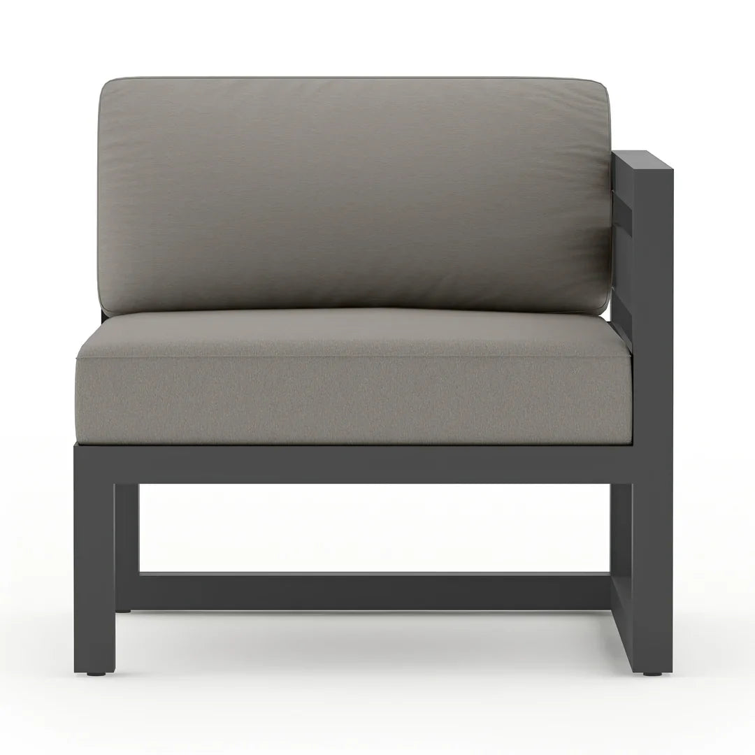 Avion 7 Piece Aluminum Sectional Set - Slate - Canvas Charcoal