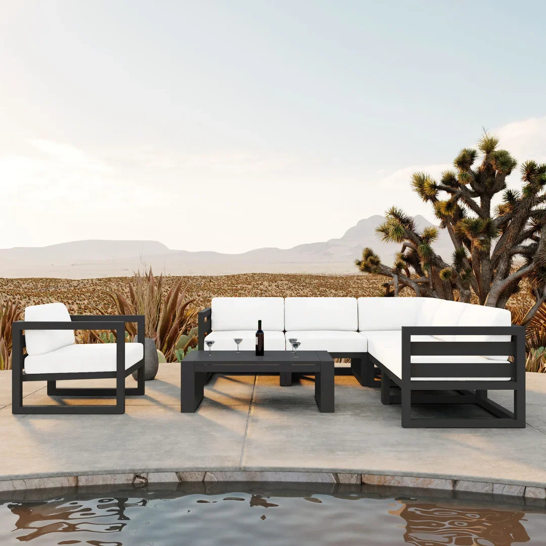 Avion 7 Piece Aluminum Sectional Set