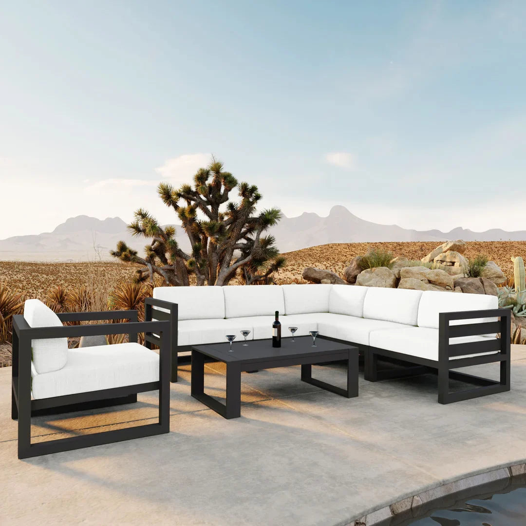 Avion 7 Piece Aluminum Sectional Set