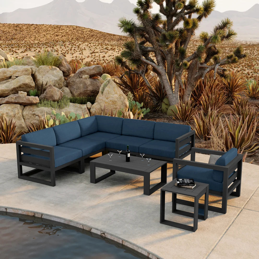 Avion 8 Piece Aluminum Sectional Set
