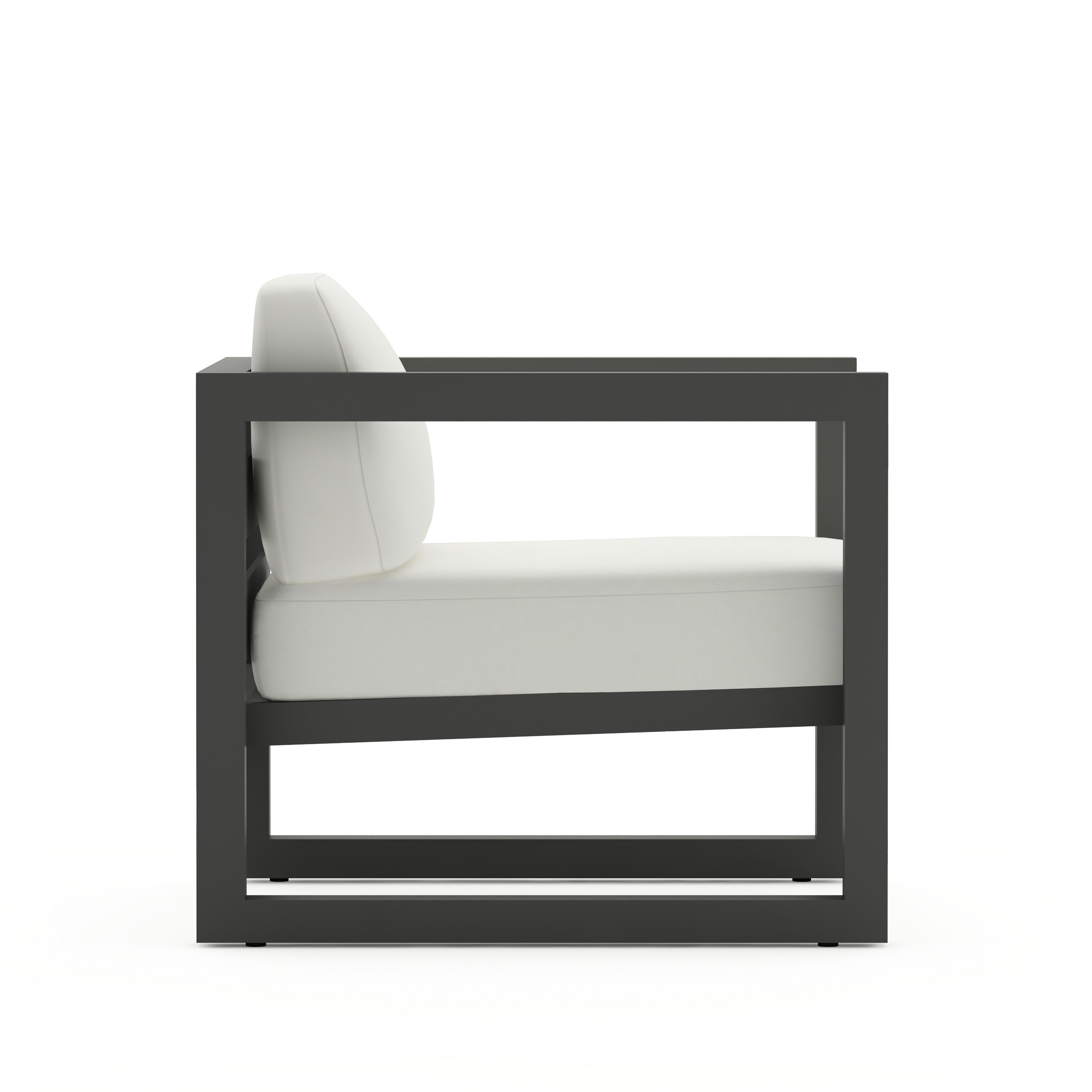 Avion Club Chair - Slate - Canvas Natural