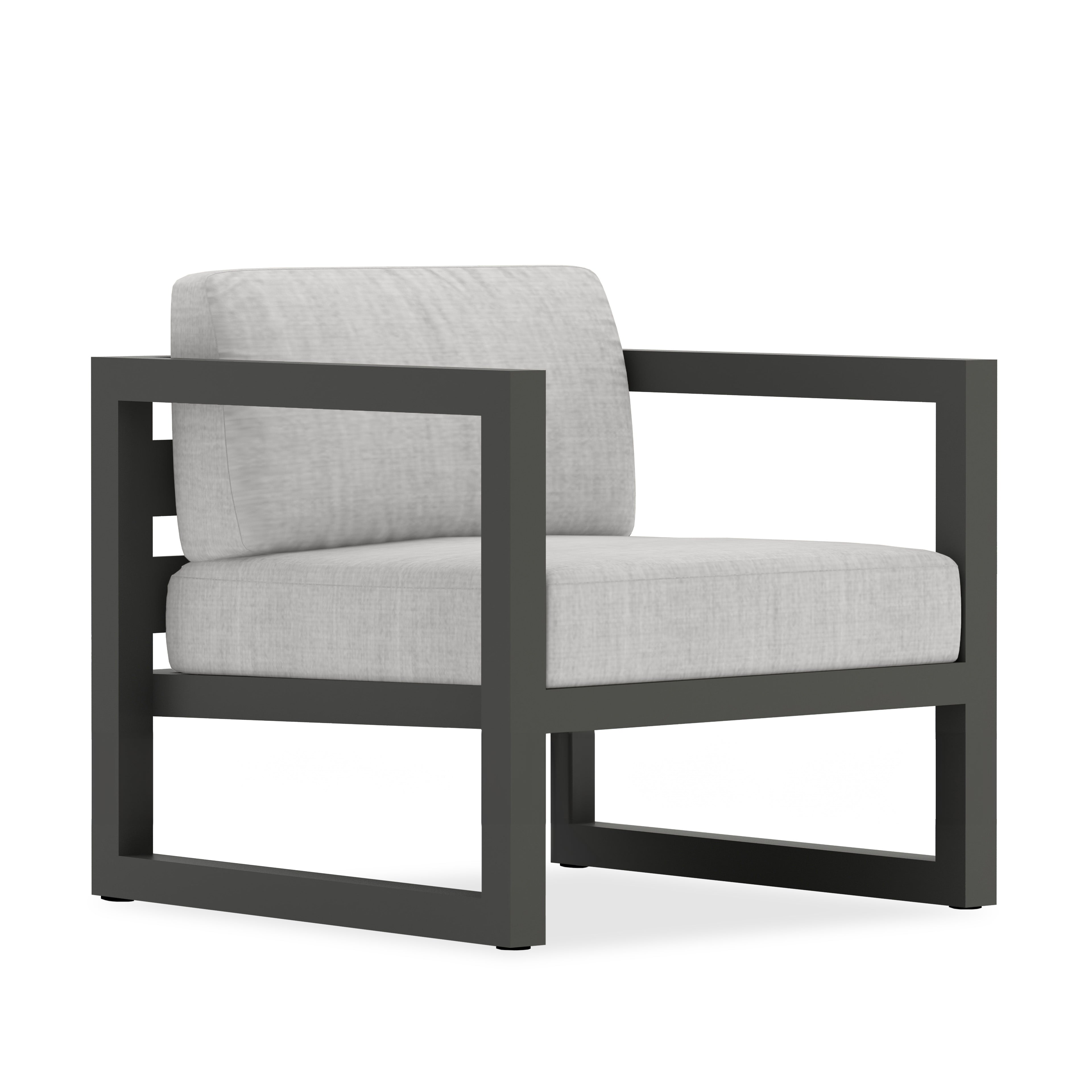 Avion Club Chair - Slate - Cast Silver