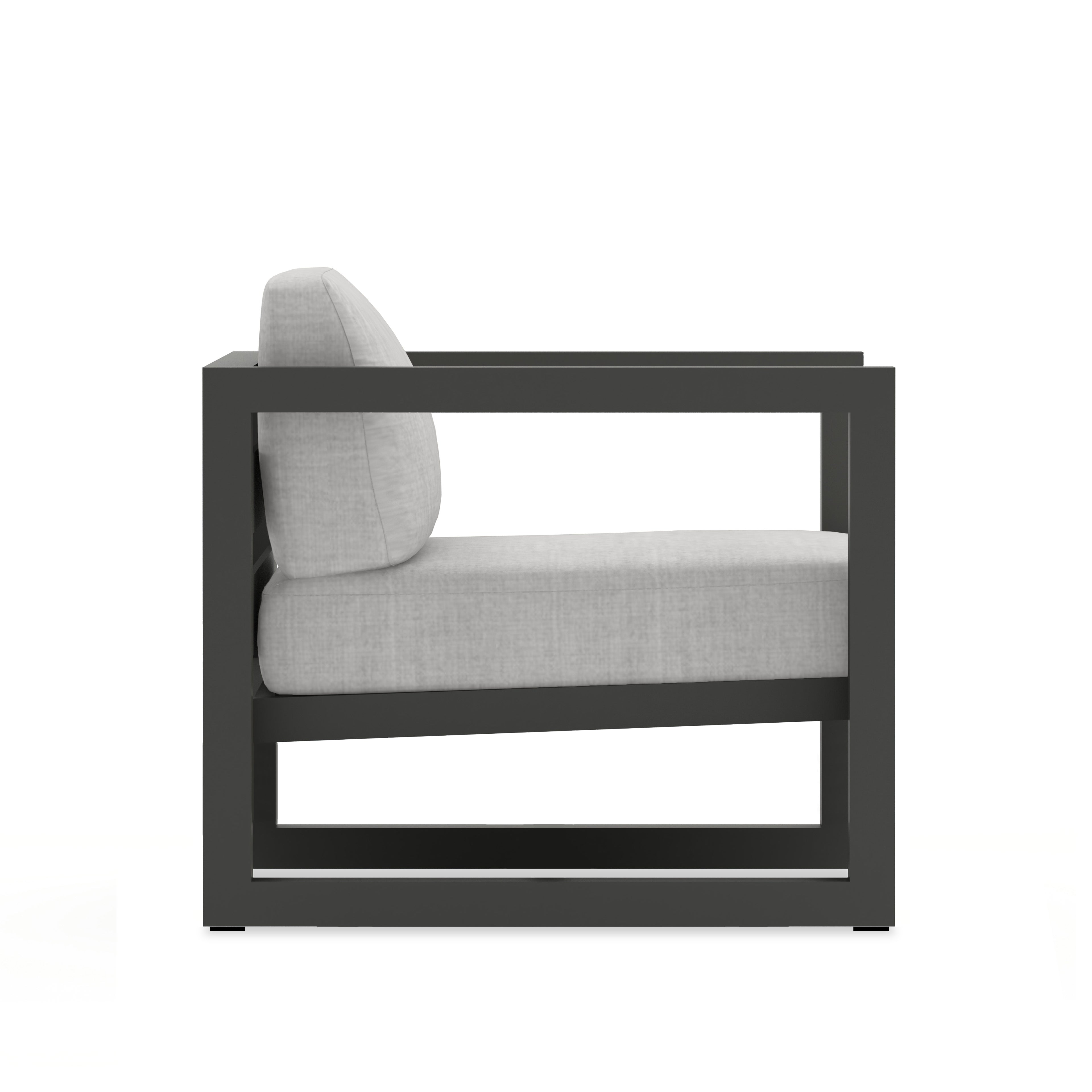 Avion Club Chair - Slate - Cast Silver