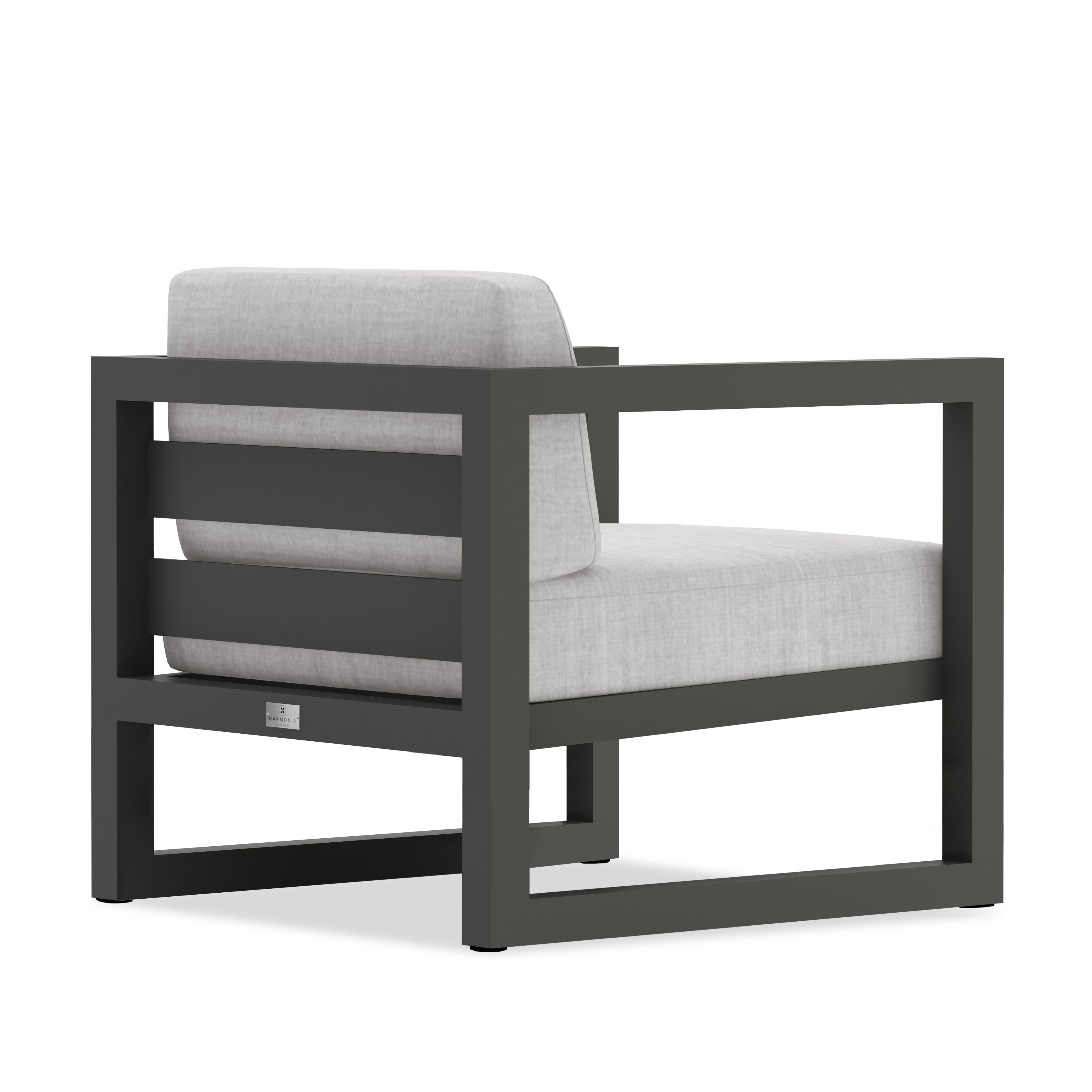 Avion Club Chair - Slate - Cast Silver