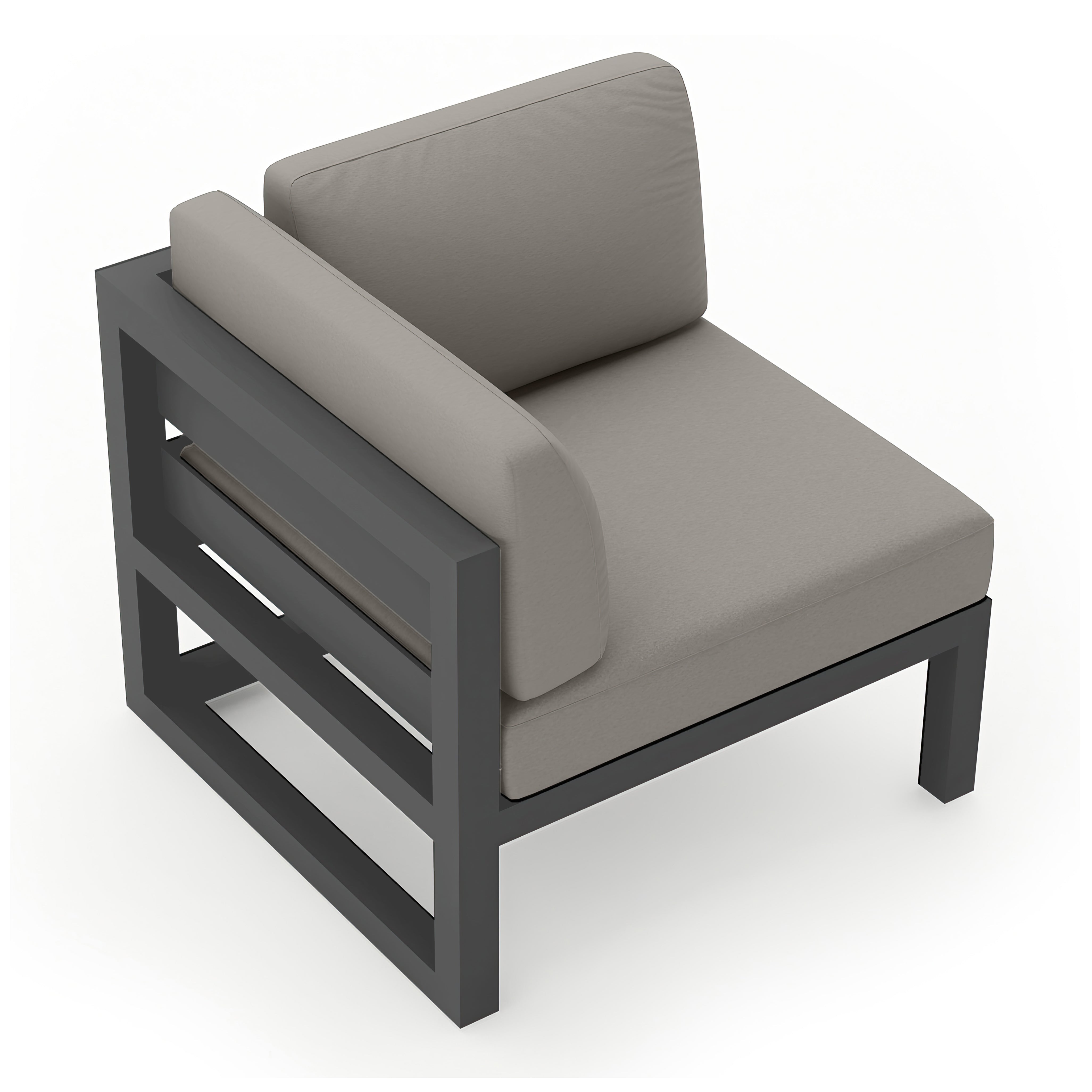 Avion Corner Section - Slate - Canvas Charcoal