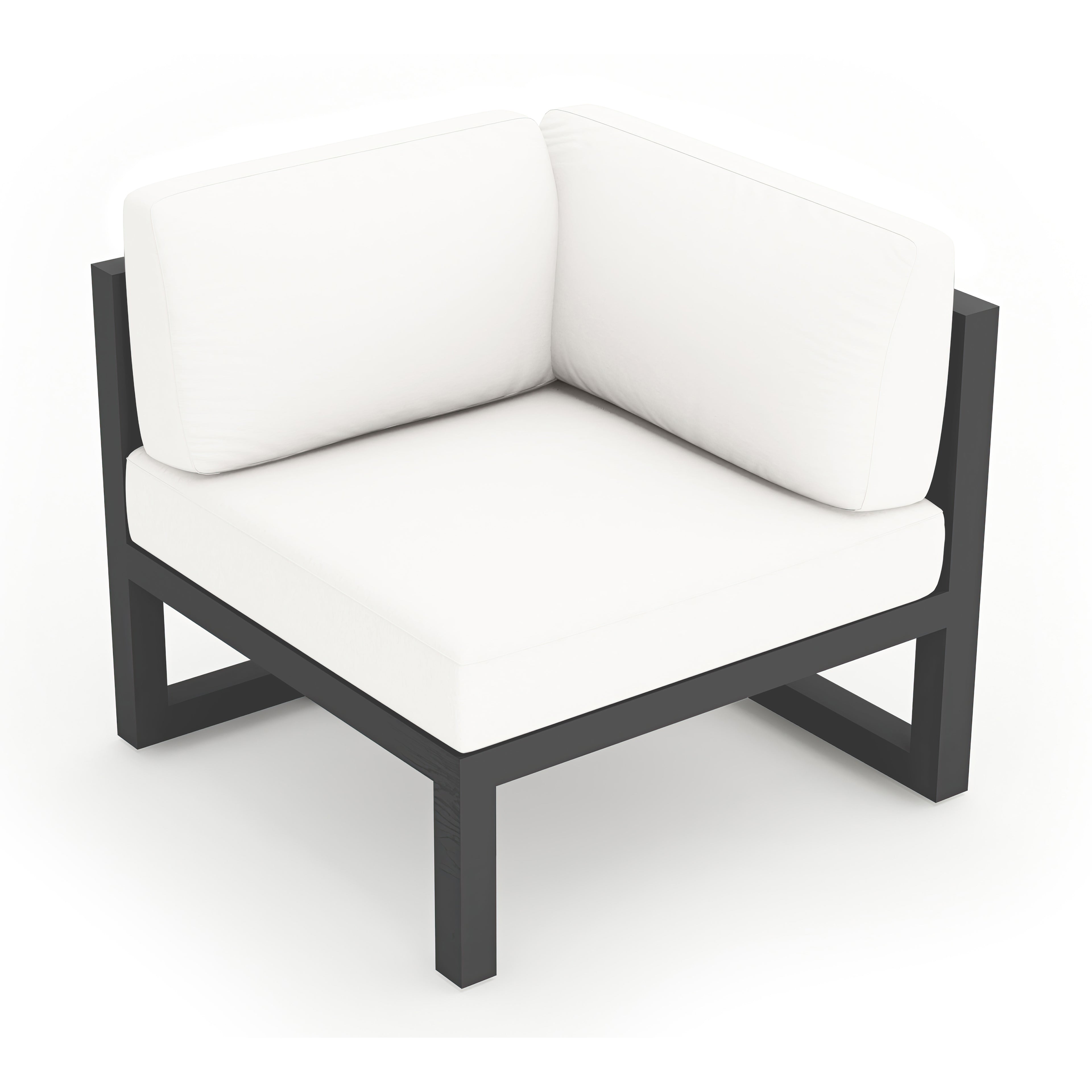 Avion Corner Section - Slate - Canvas Natural