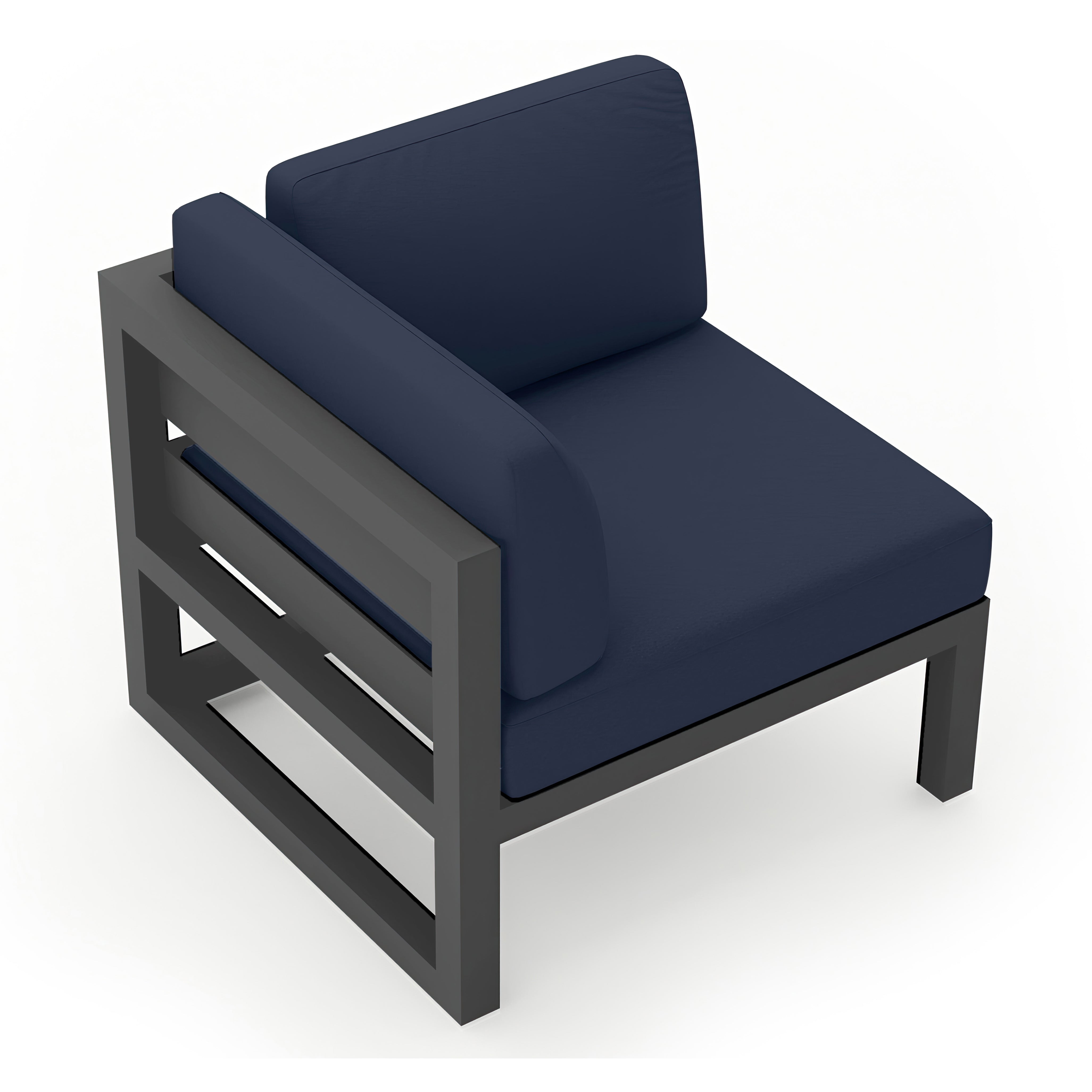 Avion Corner Section - Slate - Spectrum Indigo
